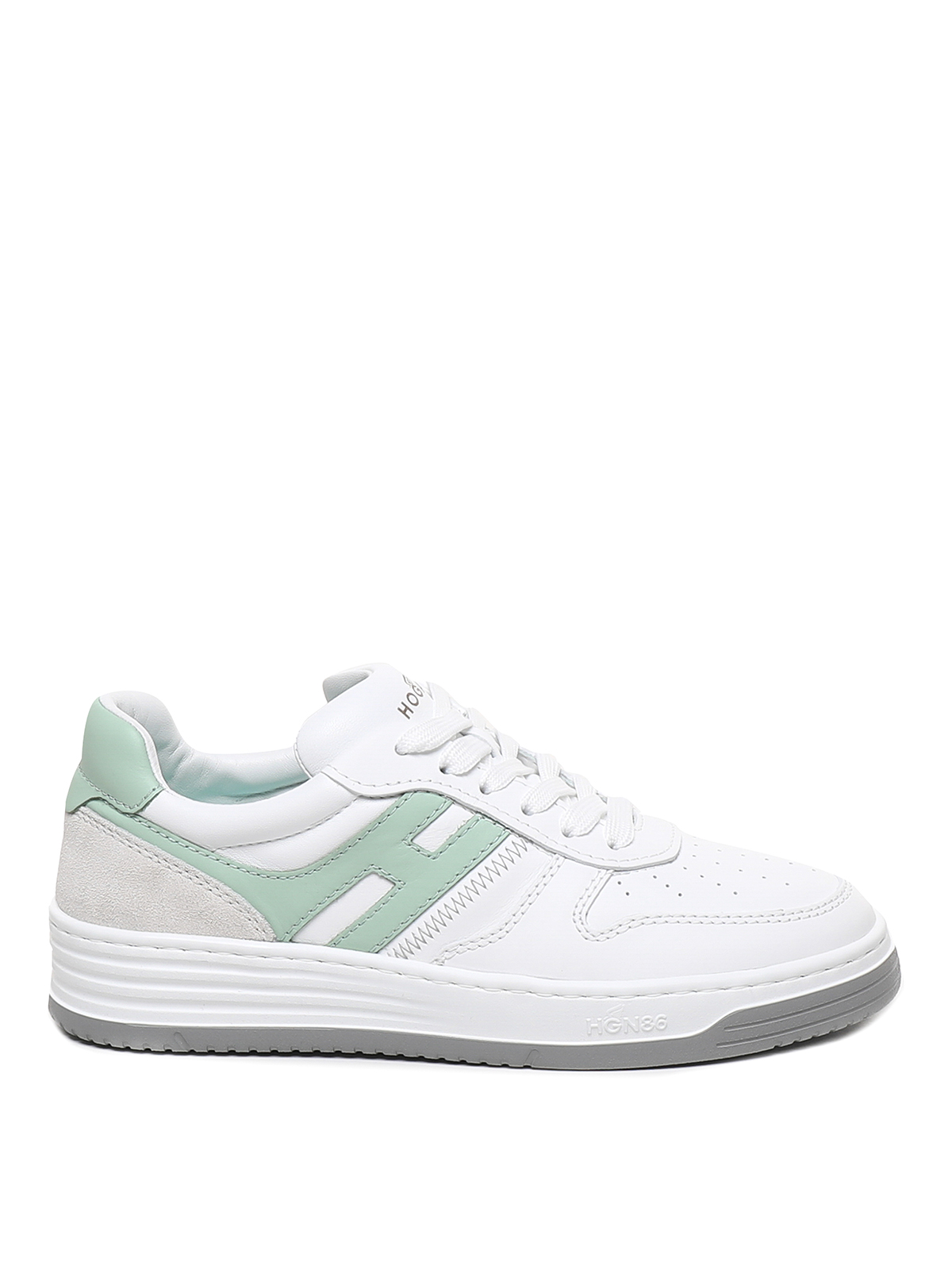 Hogan Sneakers  H630 Greywhitegreen In White