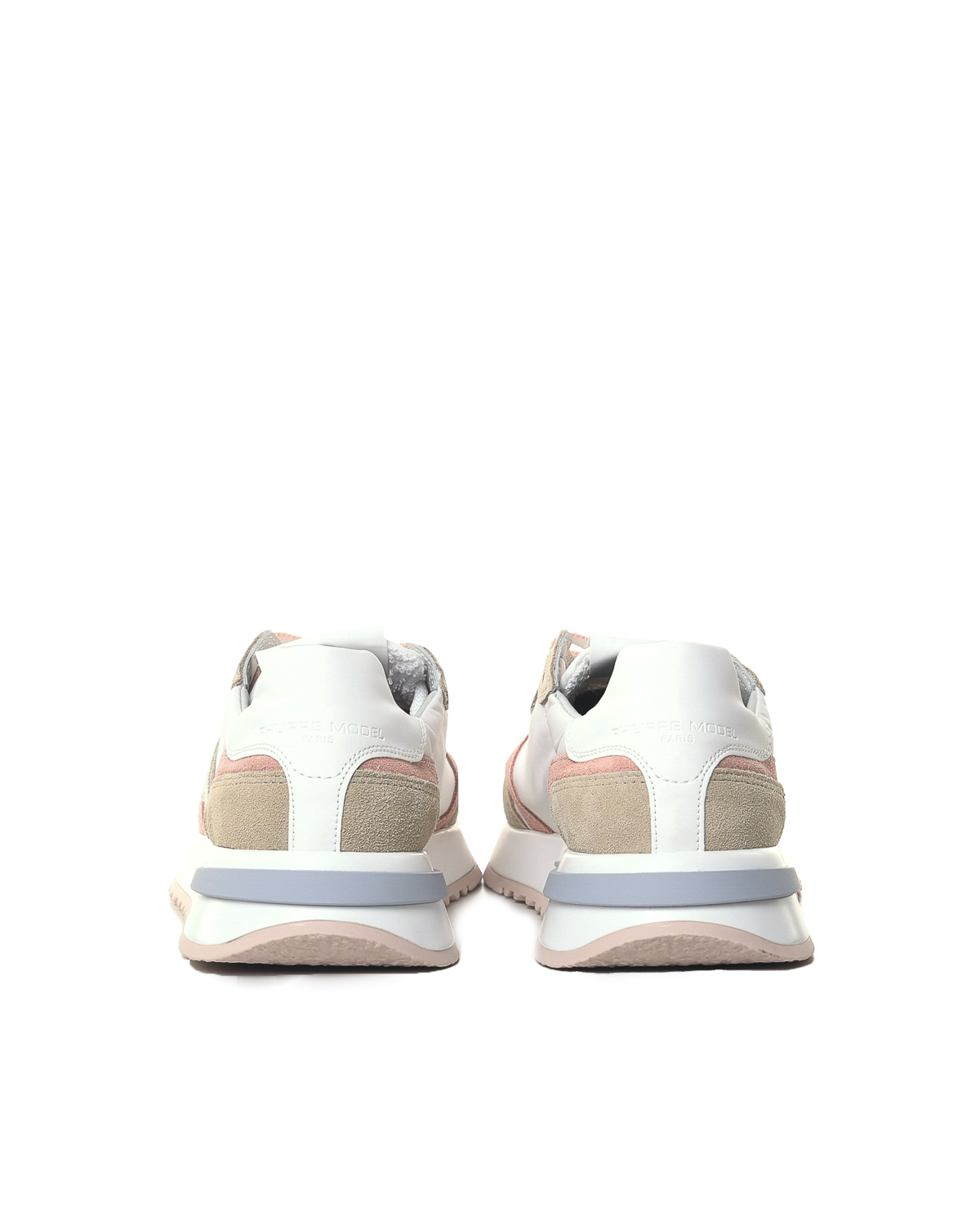 Shop Philippe Model Fabric Sneakers In White