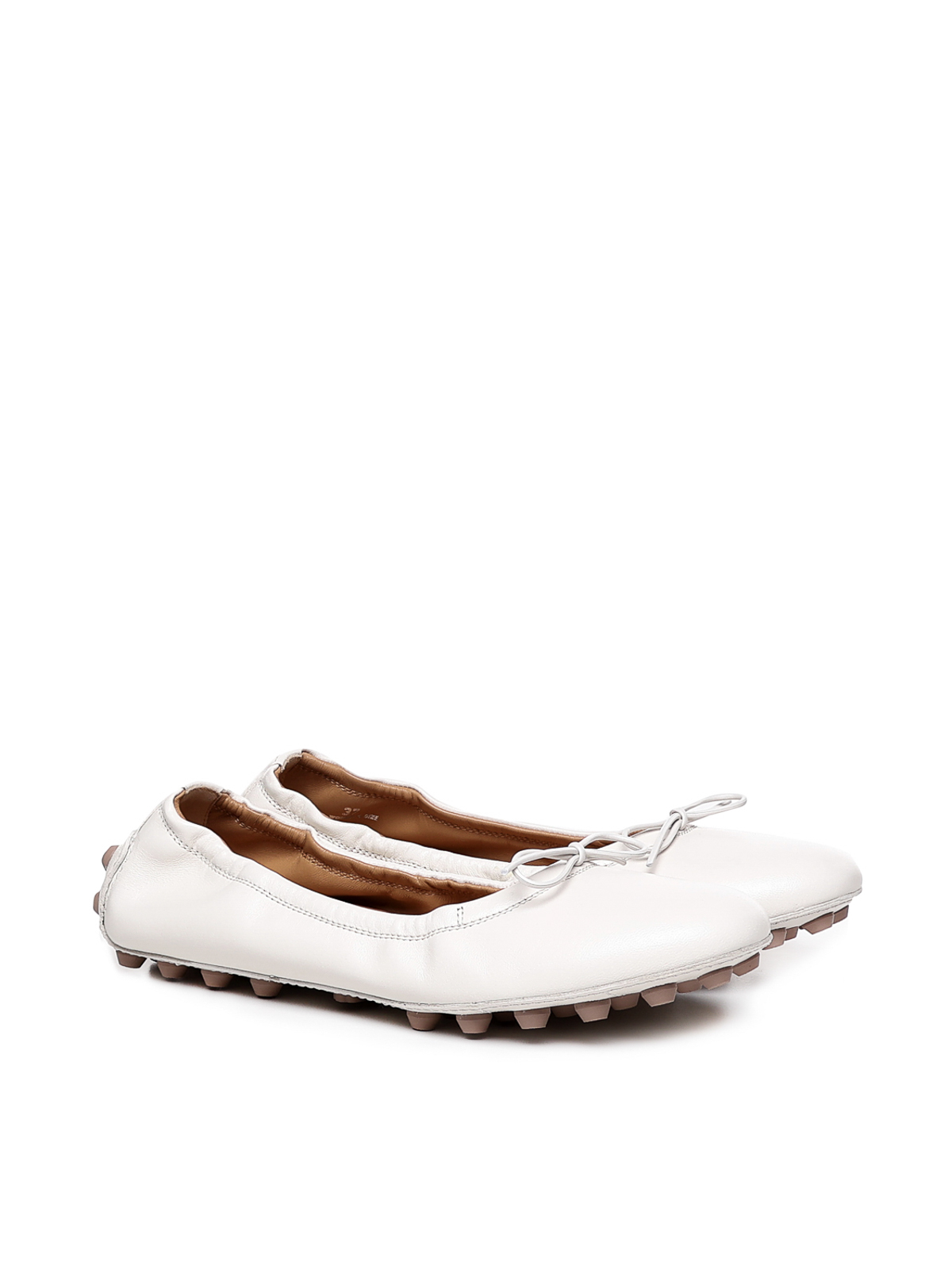 フラットシューズ TOD'S Ivory leather Bubble ballerinas (XXW76K0HD20SOM B013) Tod's フラットシューズ - Bubble | XXW76K0HD20SOMB013