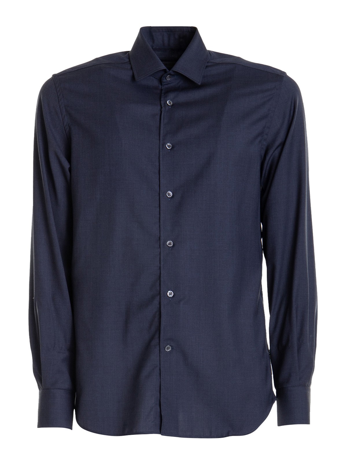 Corneliani Blue Wool Shirt