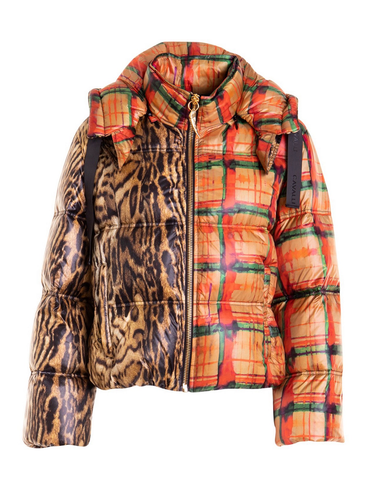 Roberto Cavalli Multicolour Tech Fabric Down Jacket