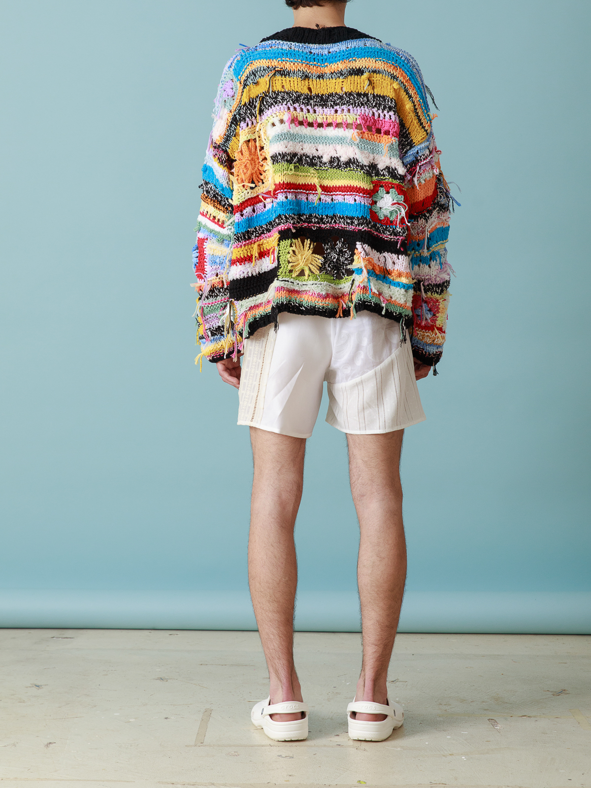 Shop Cavia Franco Crewneck Sweater In Multicolor