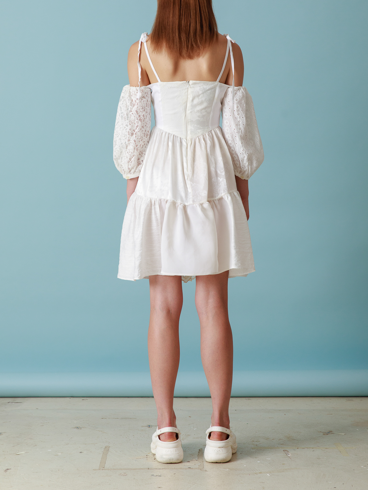 Shop Cavia Milva Lace Dress In White