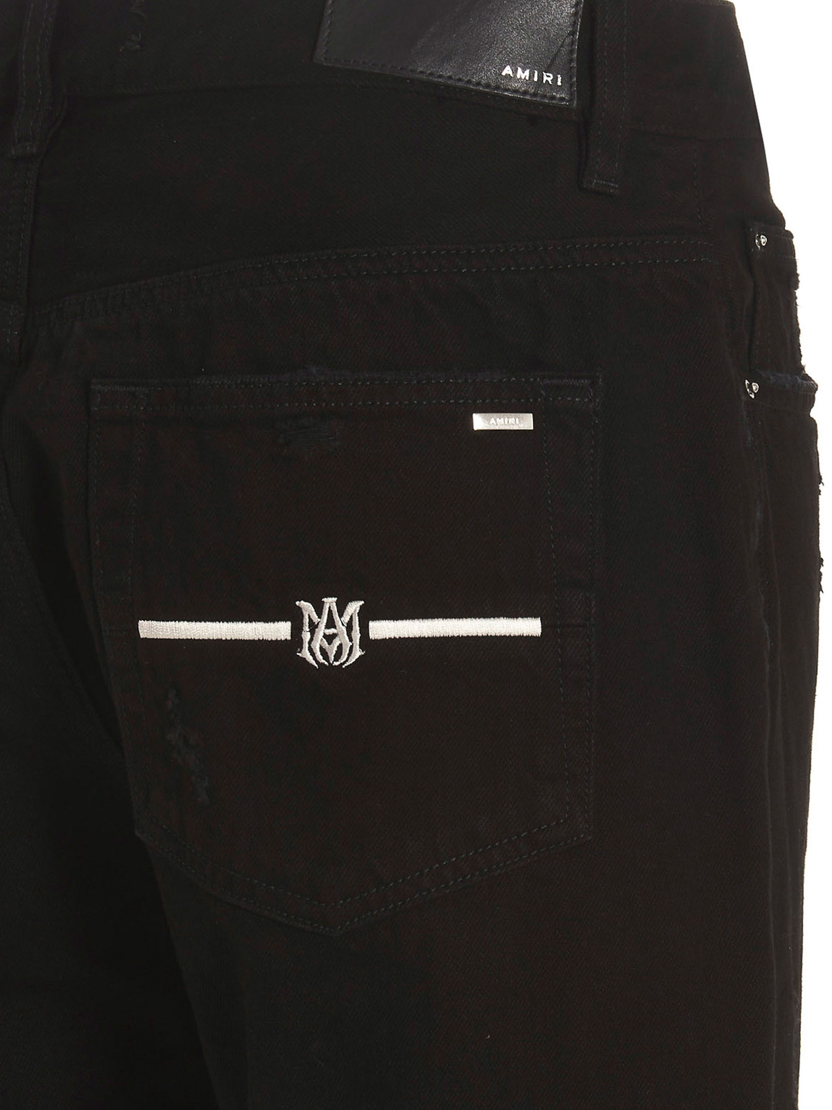 Amiri Ma bar pocket straight leg jeans - Black - Men|MDF008018