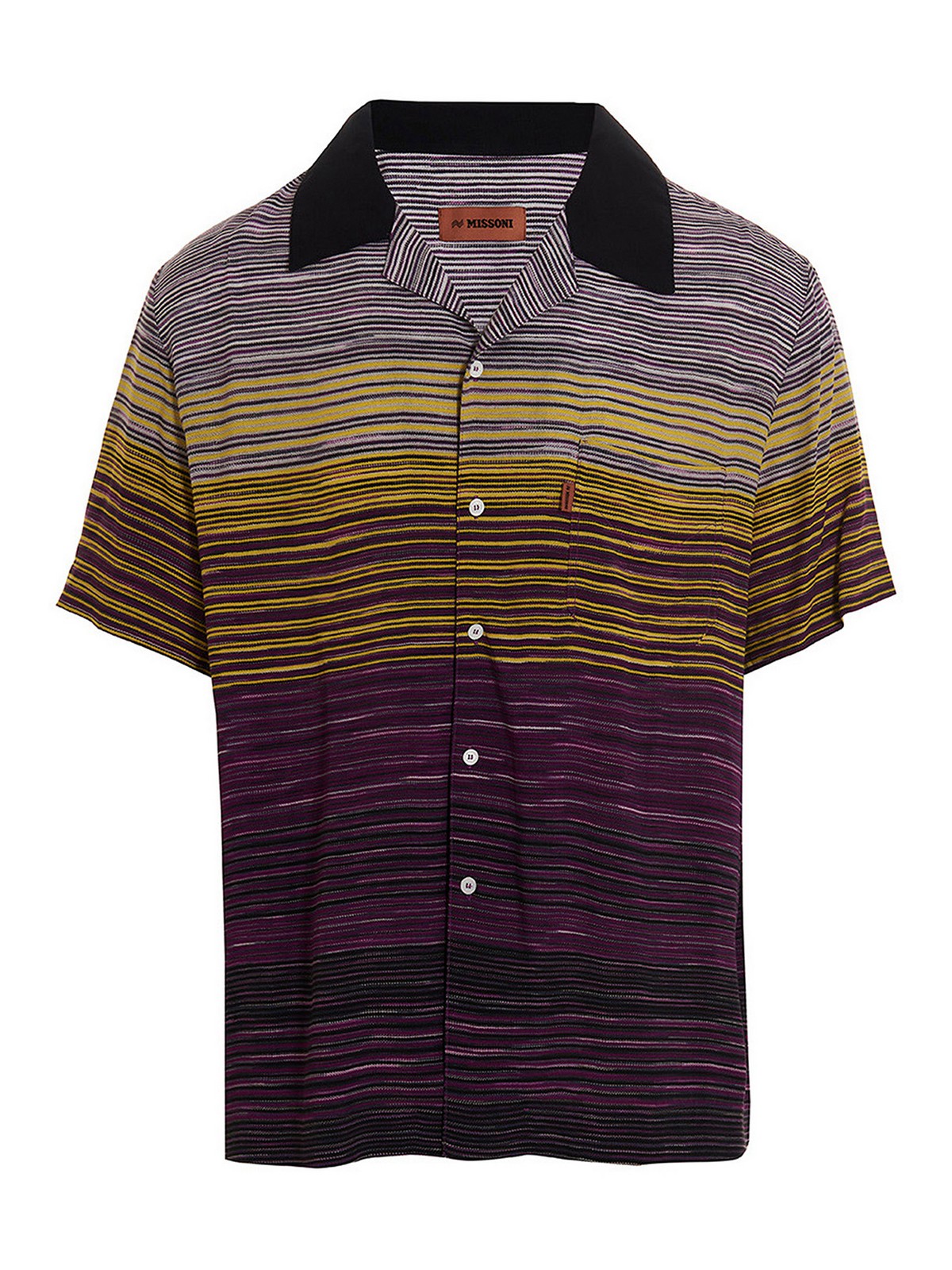 Missoni Striped Viscose Shirt In Multicolour