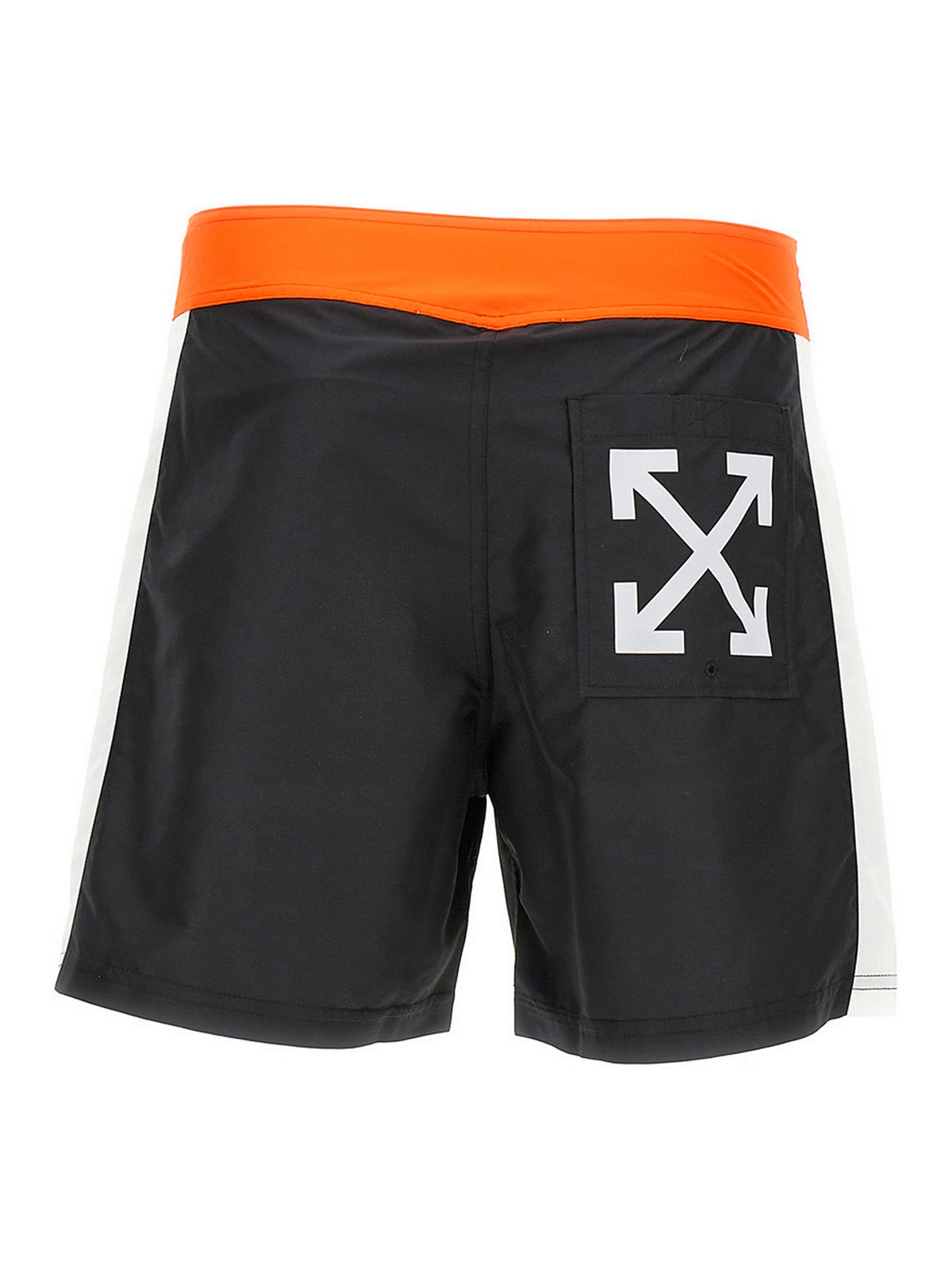 Shop Off-white Arrow Block Sunset Swimming Trunks In Multicolor
