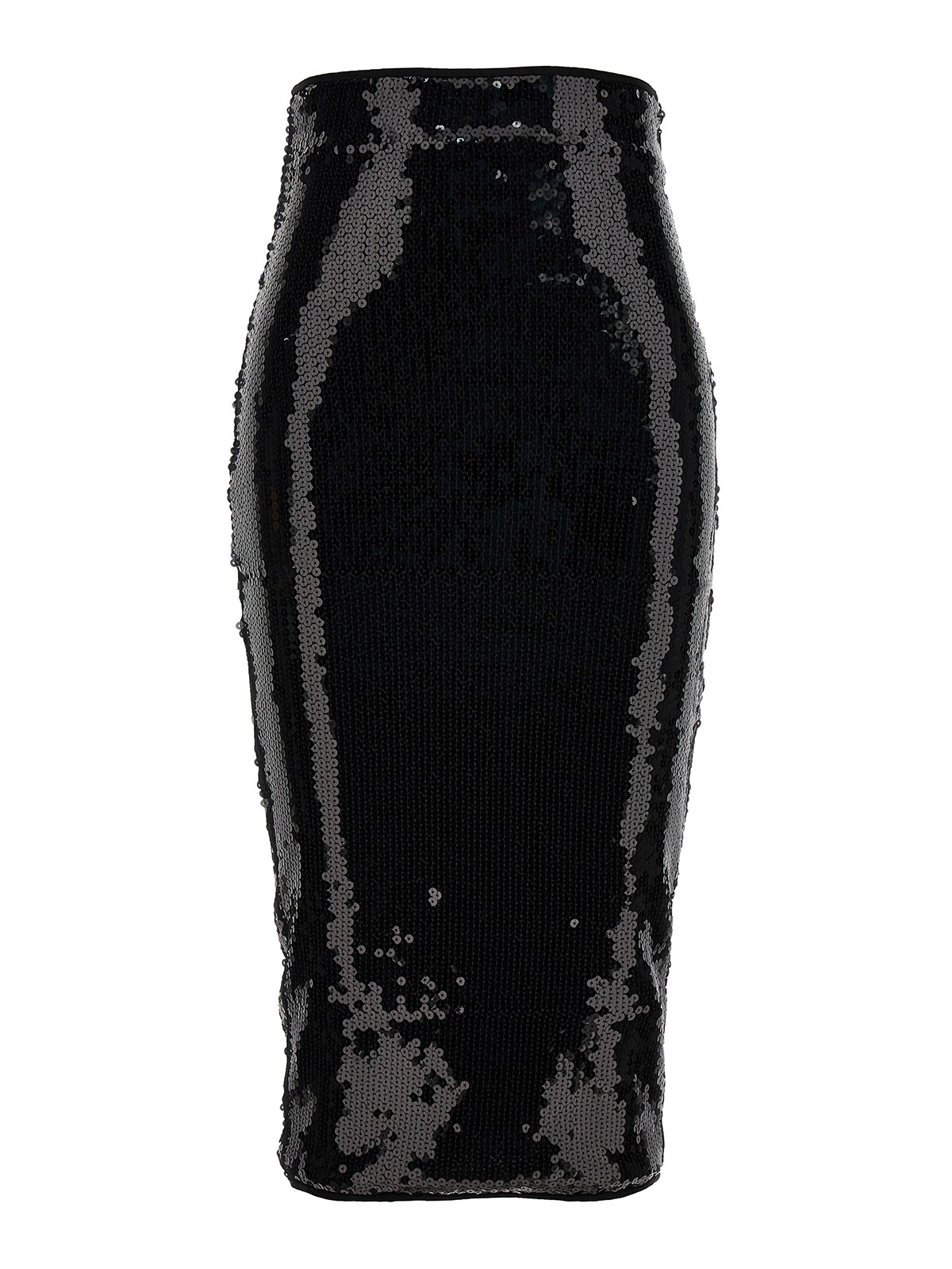 Shop Alexandre Vauthier Sequin Midi Skirt In Negro