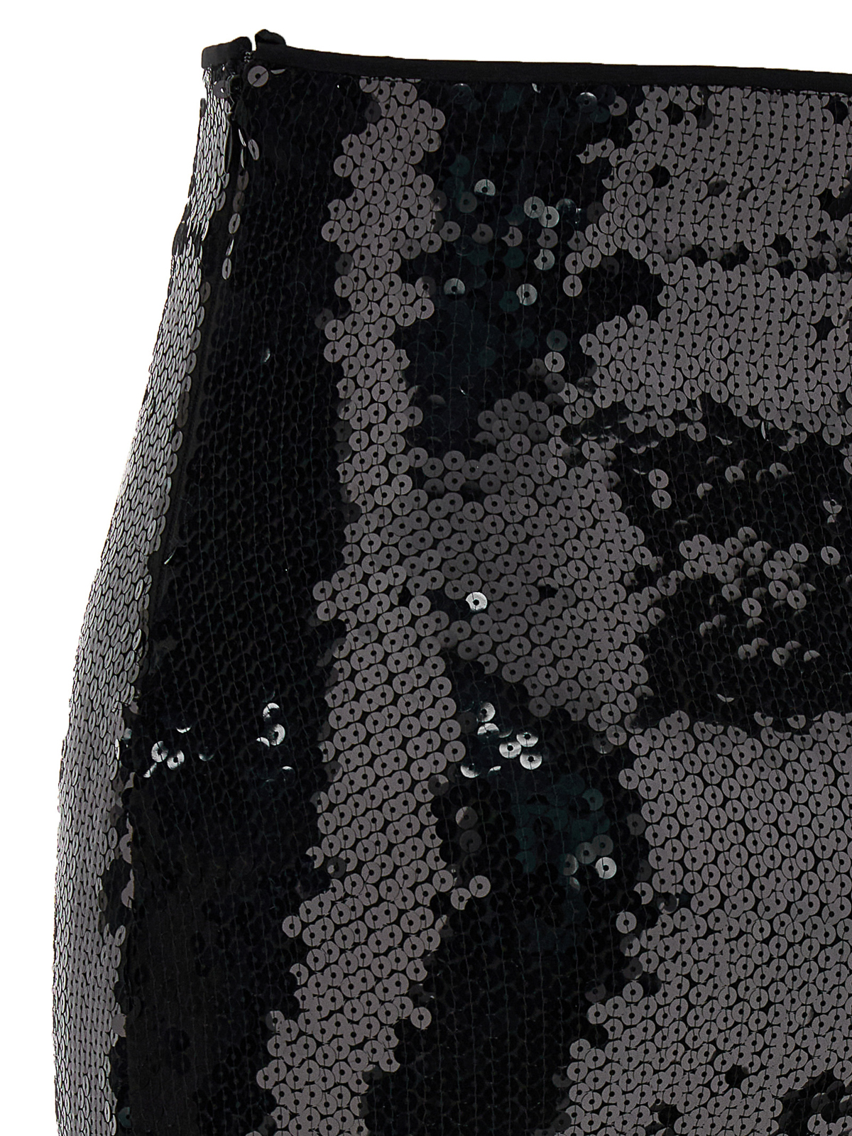 Shop Alexandre Vauthier Sequin Midi Skirt In Negro