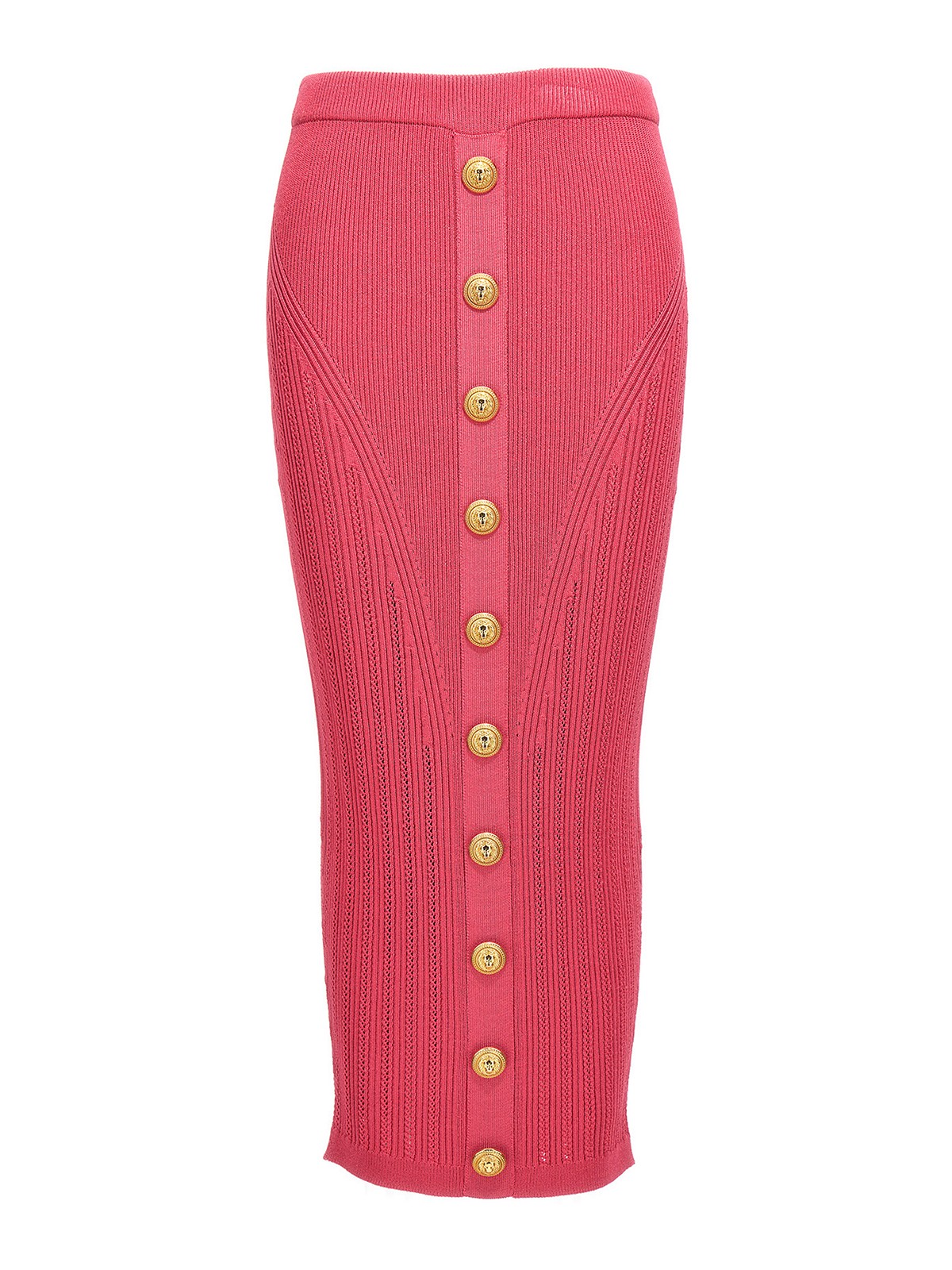 BALMAIN FALDA LARGA - FUCSIA