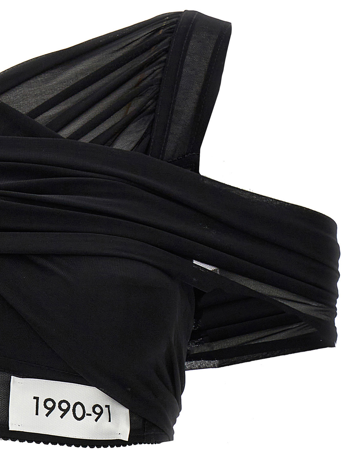 Shop Dolce & Gabbana Transparent Organzin Top In Black