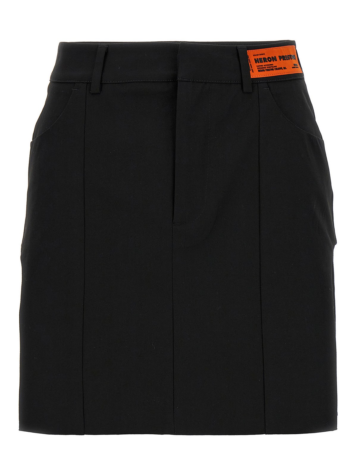 Heron Preston Cut Out Mini Skirt In Black