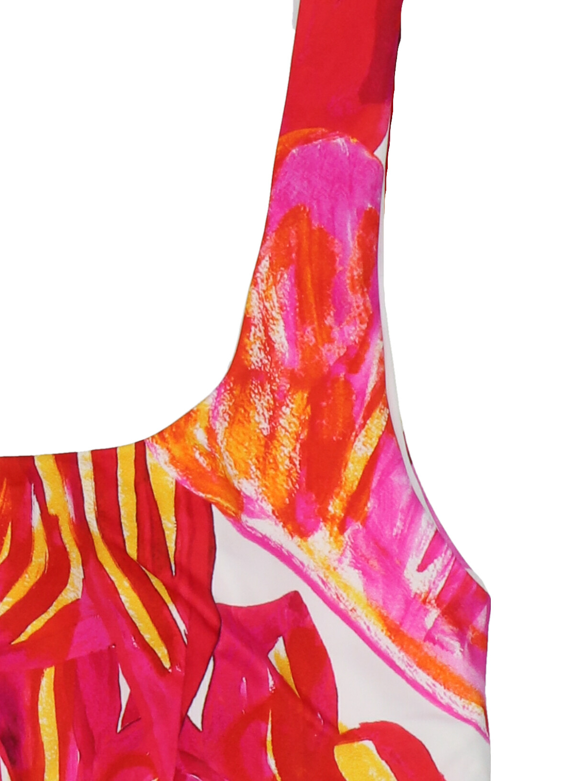 Shop Louisa Ballou Scoop Bikini Top In Multicolour
