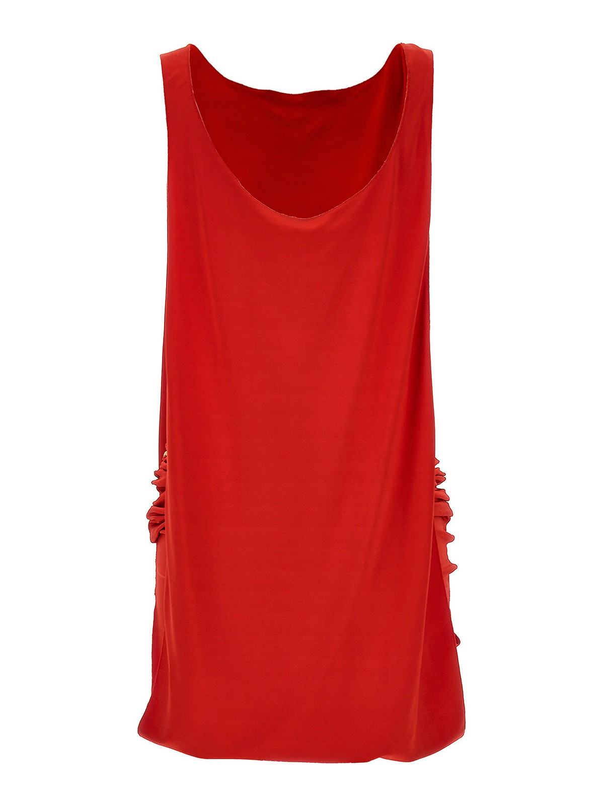 Shop Marni Dress With Side Slits In Red