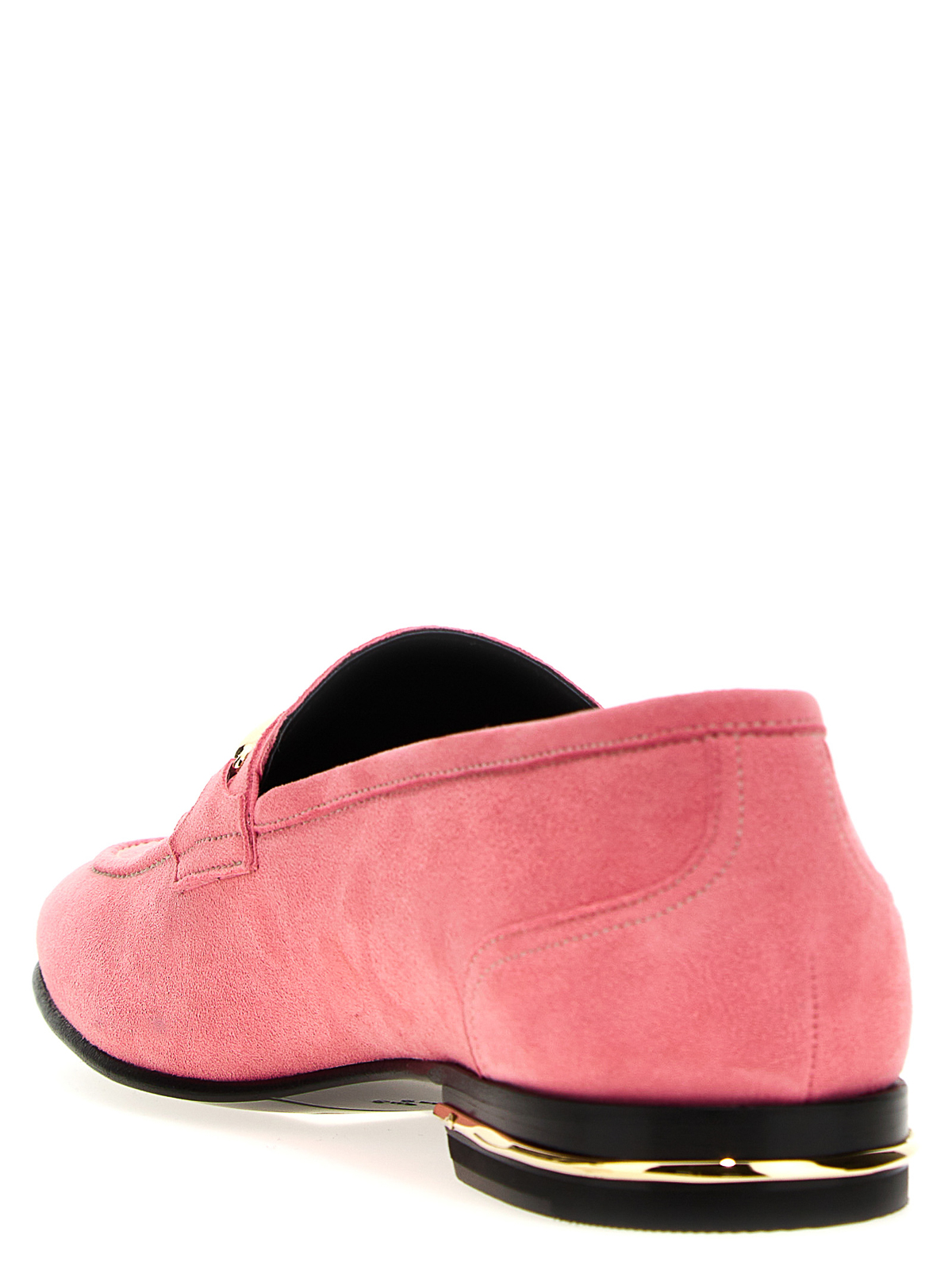 Shop Bally Detailed Suede Loafers In Pink
