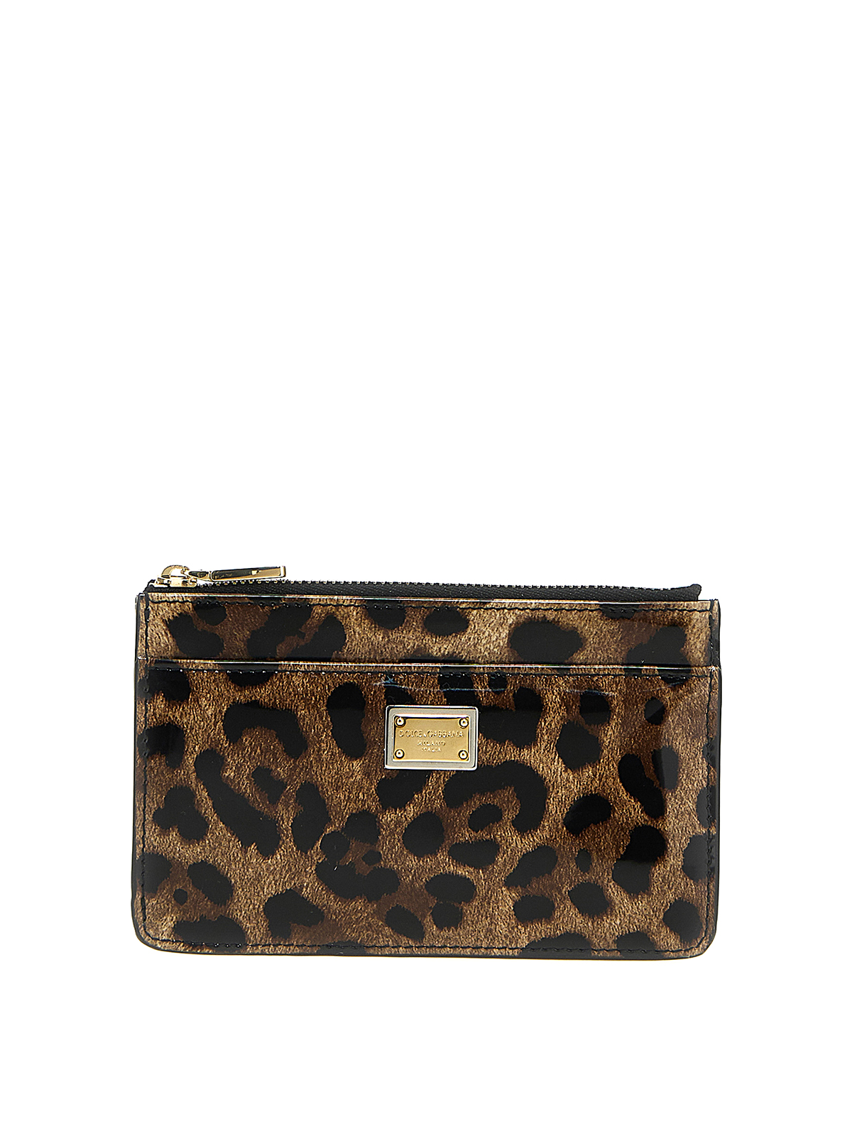 Shop Dolce & Gabbana Leopard Card Holder In Animal Print