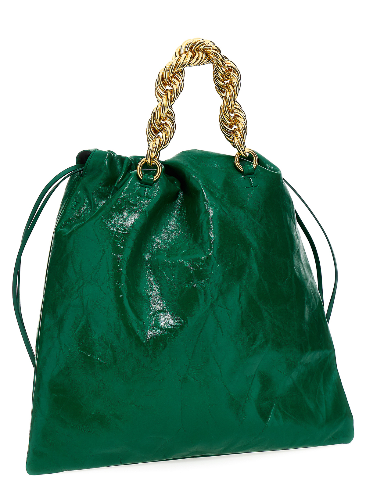 Jil Sander Chain detailed leather tote - Green