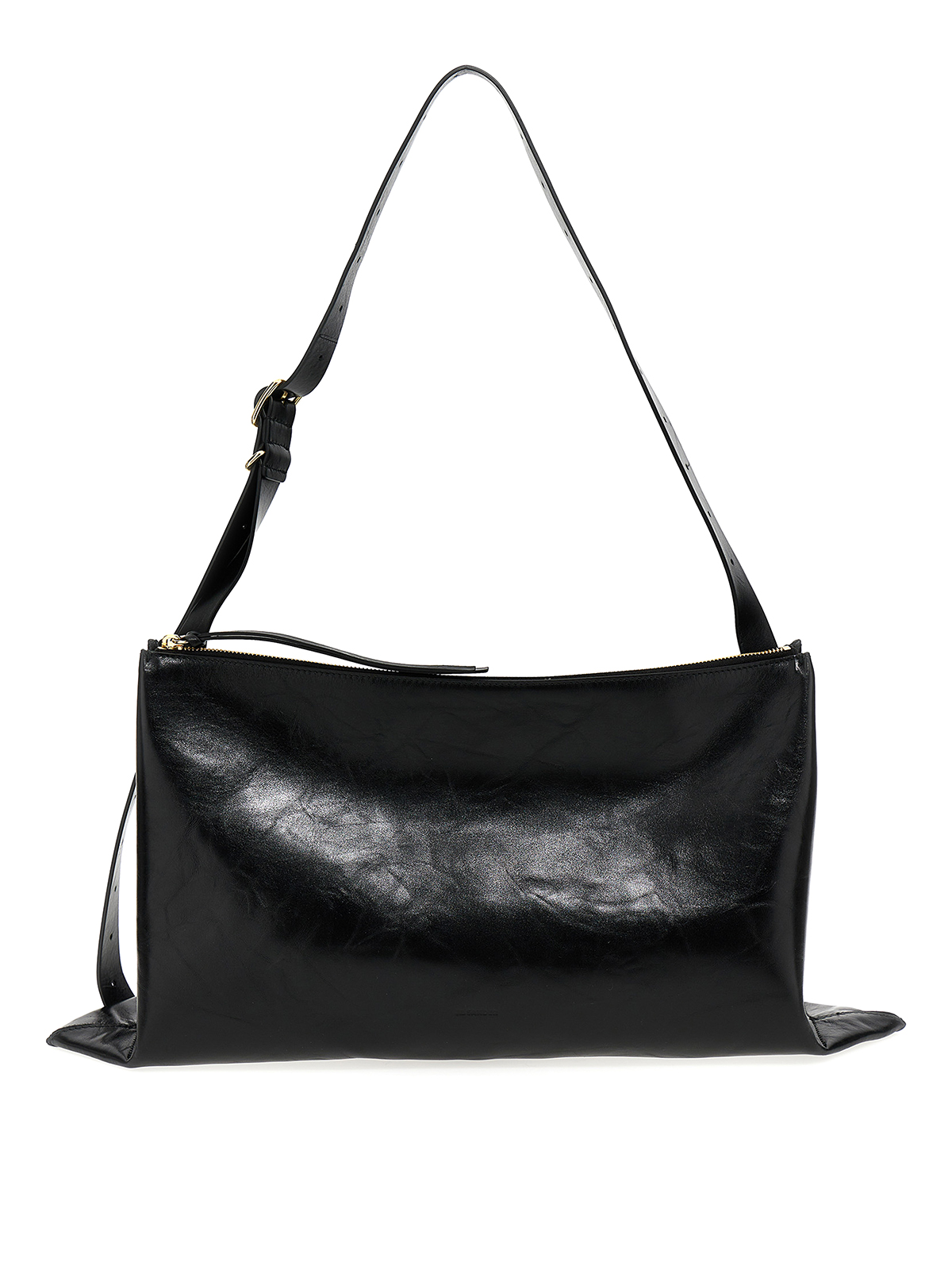 Jil Sander Empire leather bag - Black - Women | J08ZH0003P5636001