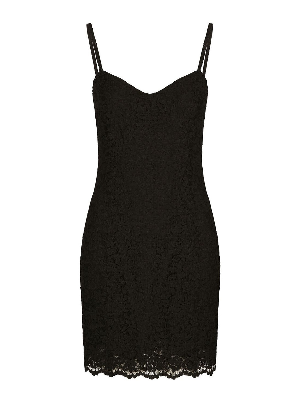Dolce & Gabbana Sleeveless Mini Dress In Negro