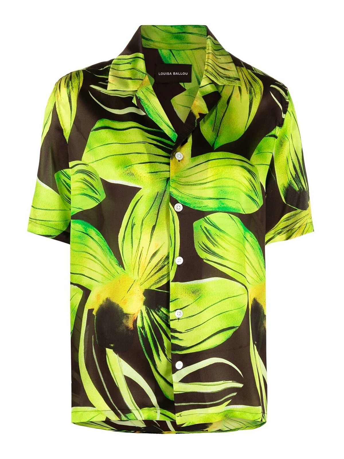 LOUISA BALLOU BOXY SILK SHIRT