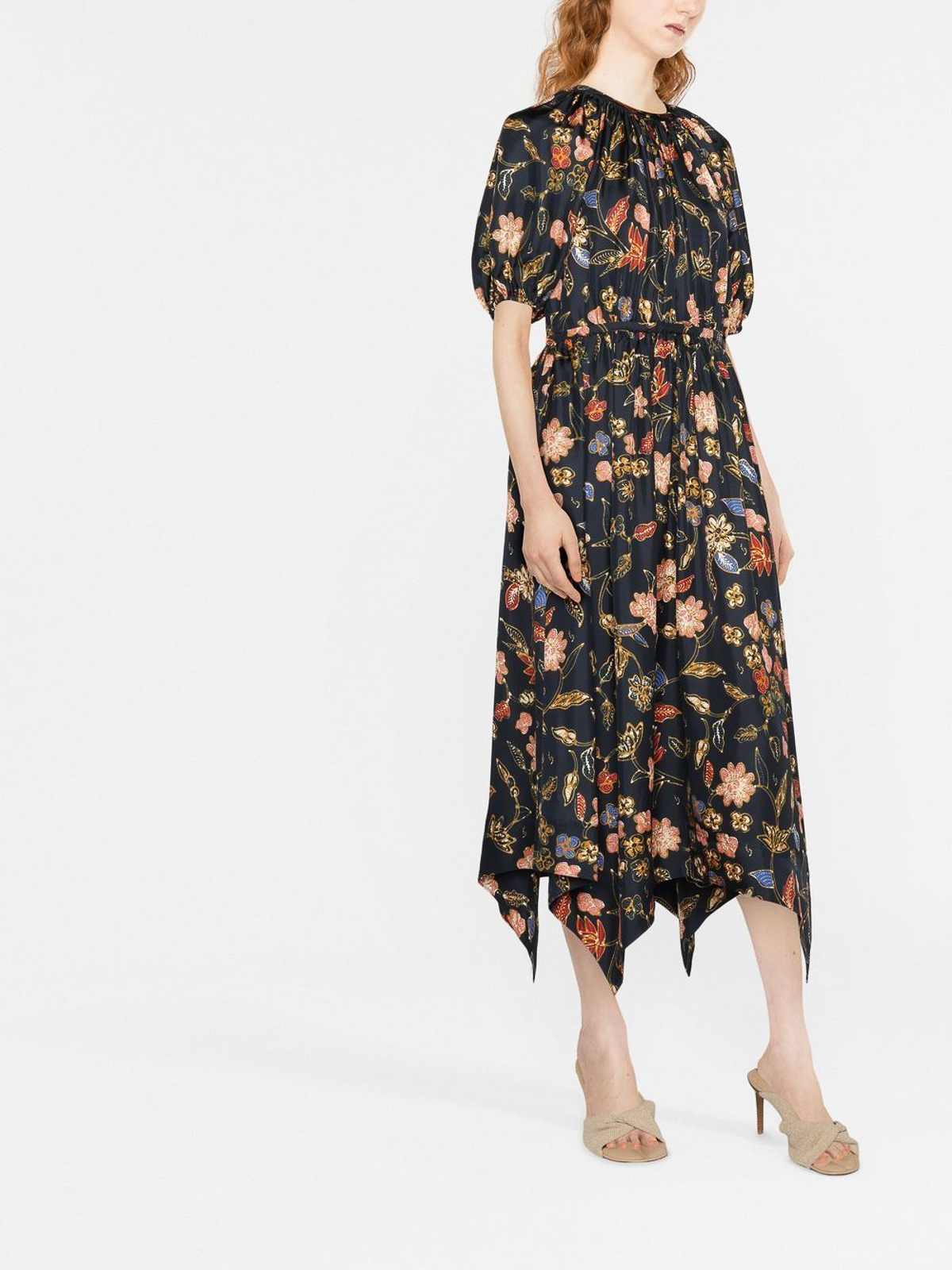 knee length dresses for ladies Elowyn Fringe Midi Dress - Coral