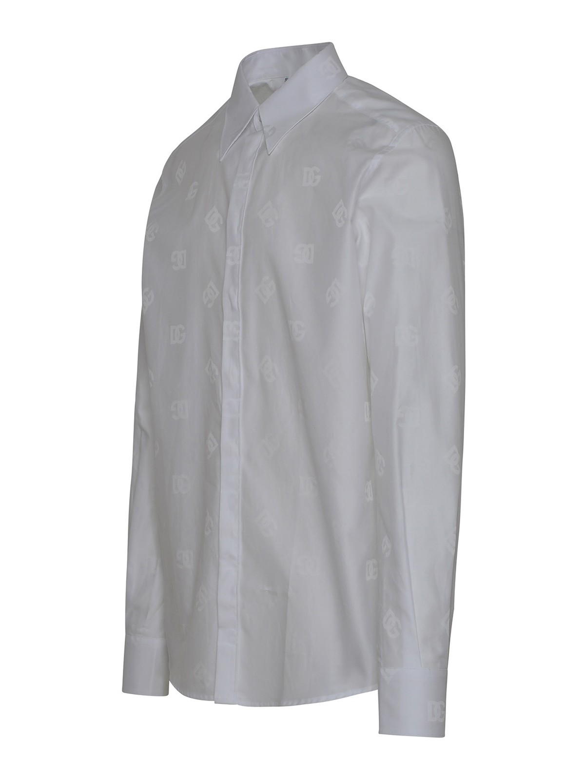 Shop Dolce & Gabbana White Cotton Shirt In Blanco