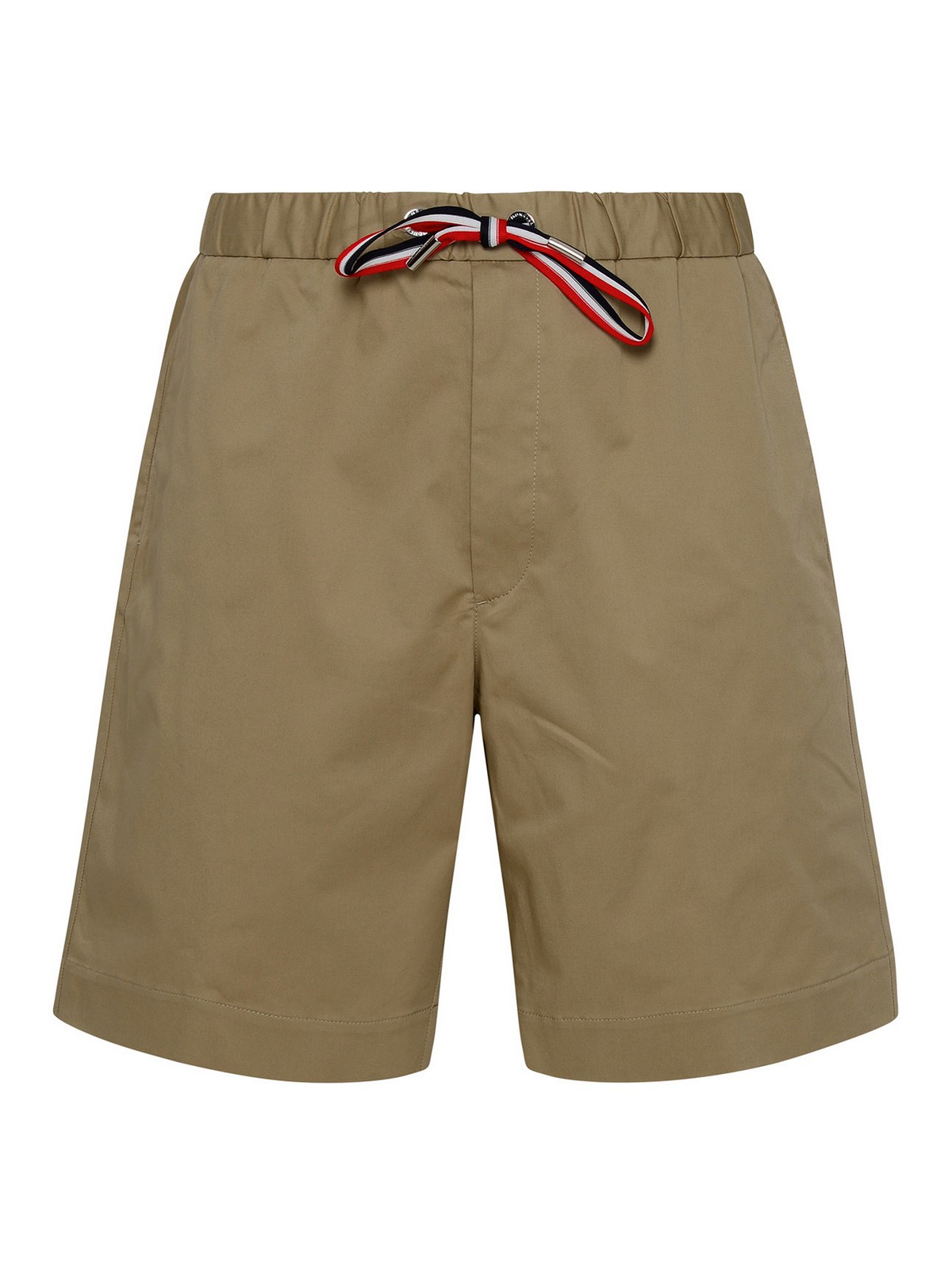 Moncler Bermuda shorts in beige cotton blend 2B0000357448202