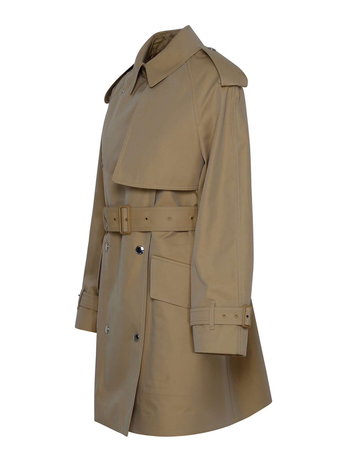 トレンチコート BURBERRY Beige Cotton Trench Coat Belted cotton gabardine trench coat in beige - Burberry