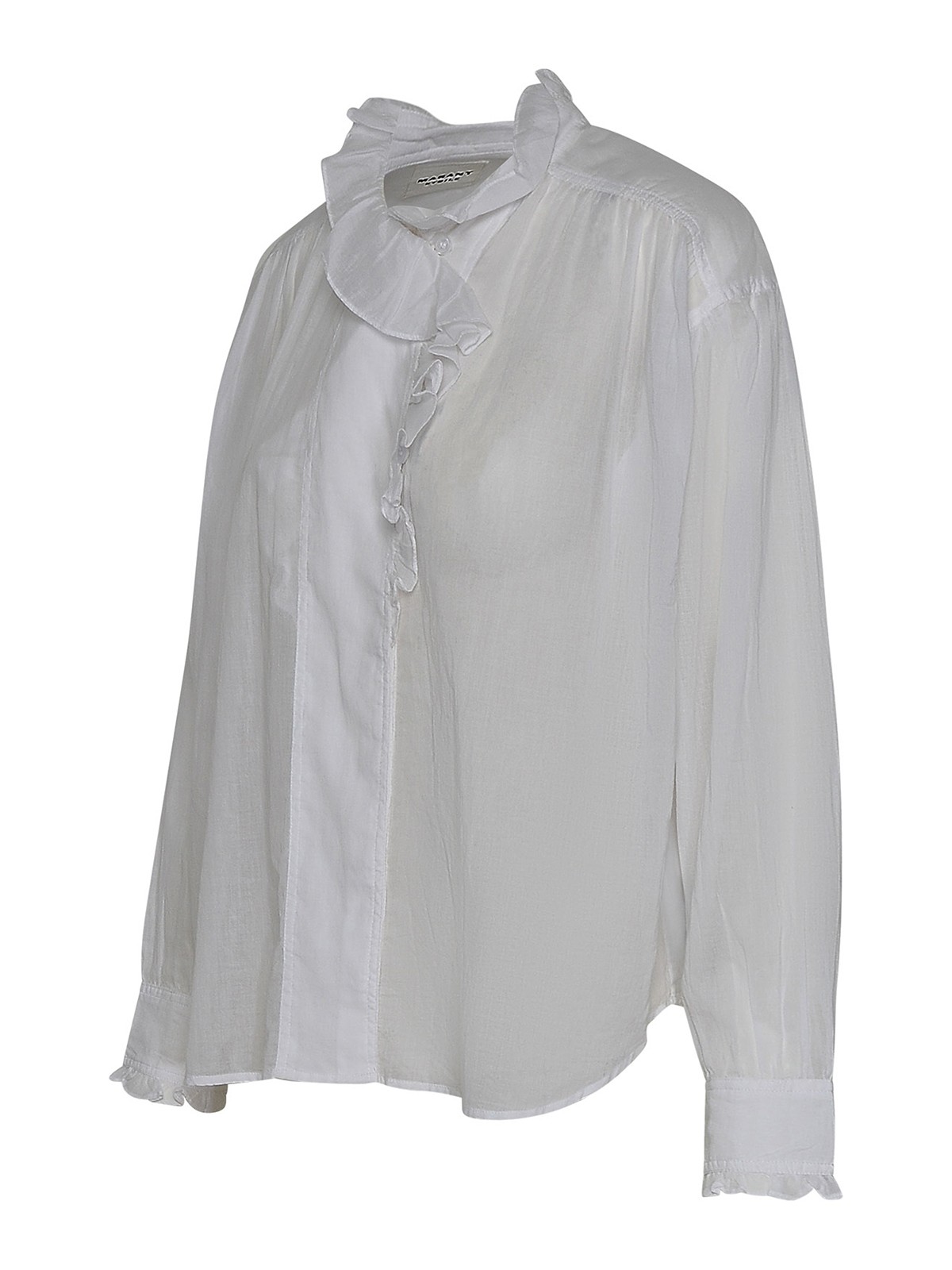 Shop Isabel Marant Pamias Blouse In White Cotton