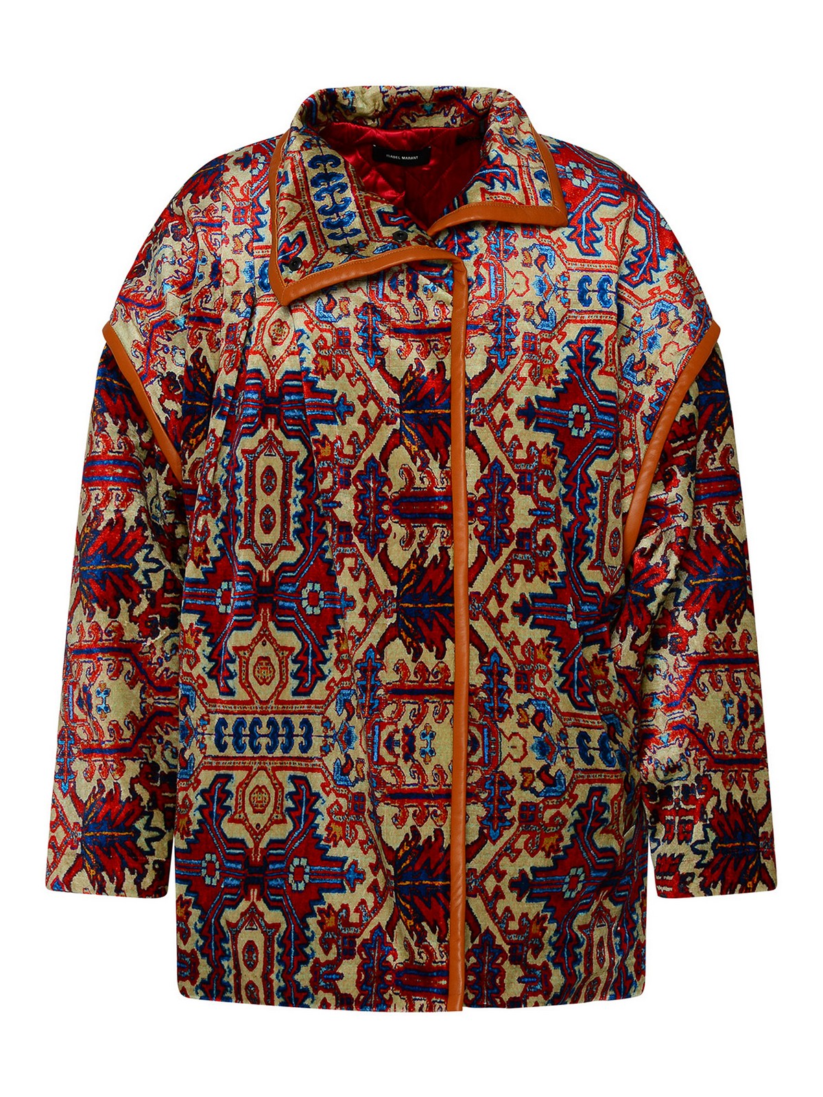 Isabel Marant Greca Cotton Blend Jacket In Multicolour