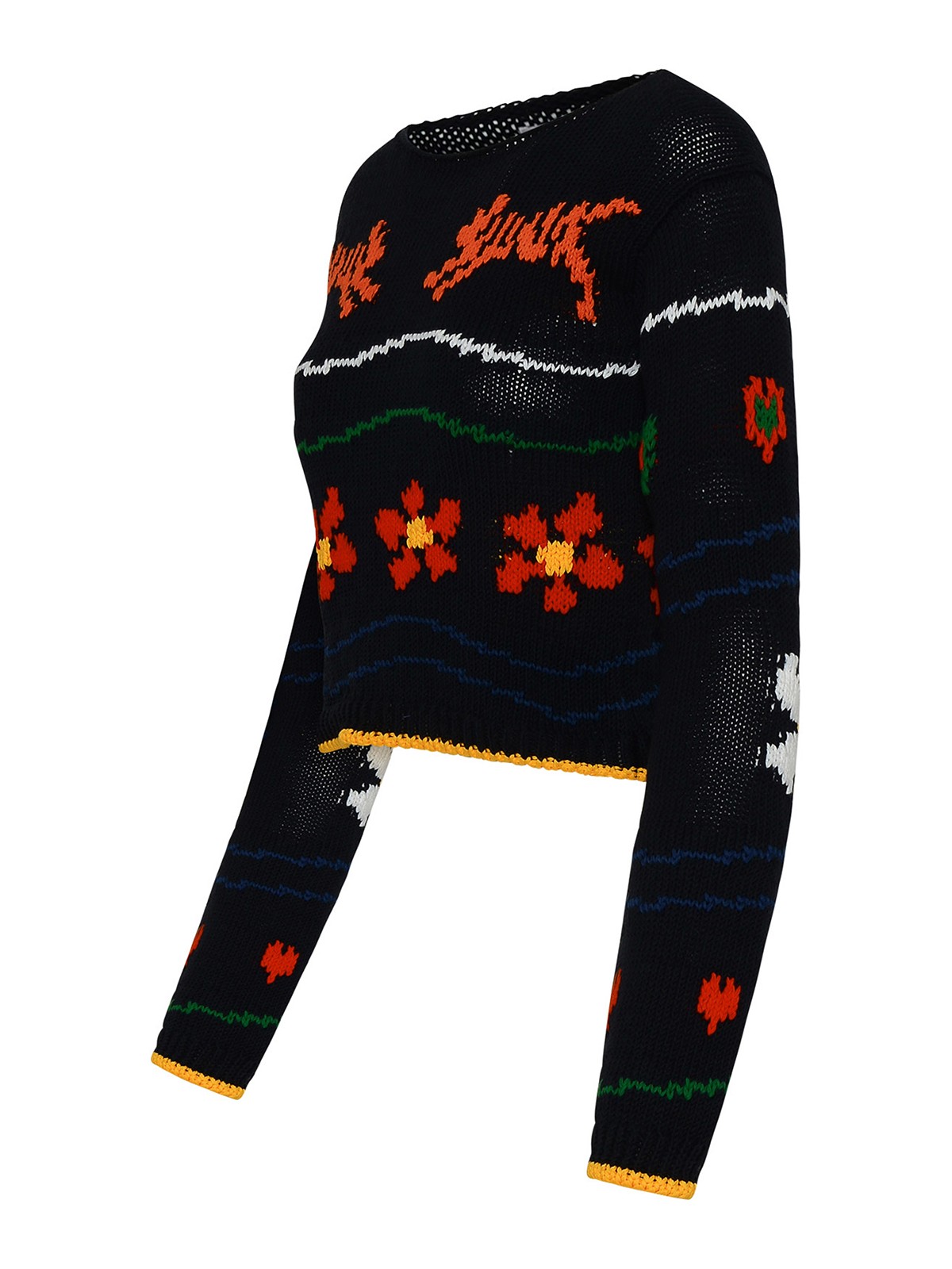 Shop Kenzo Suéter Con Escote Barco - Negro In Black