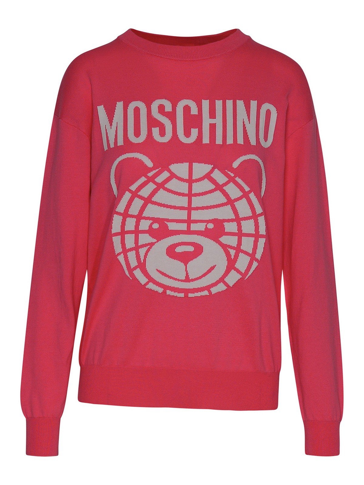 Moschino Cotton Sweatshirt In Pink