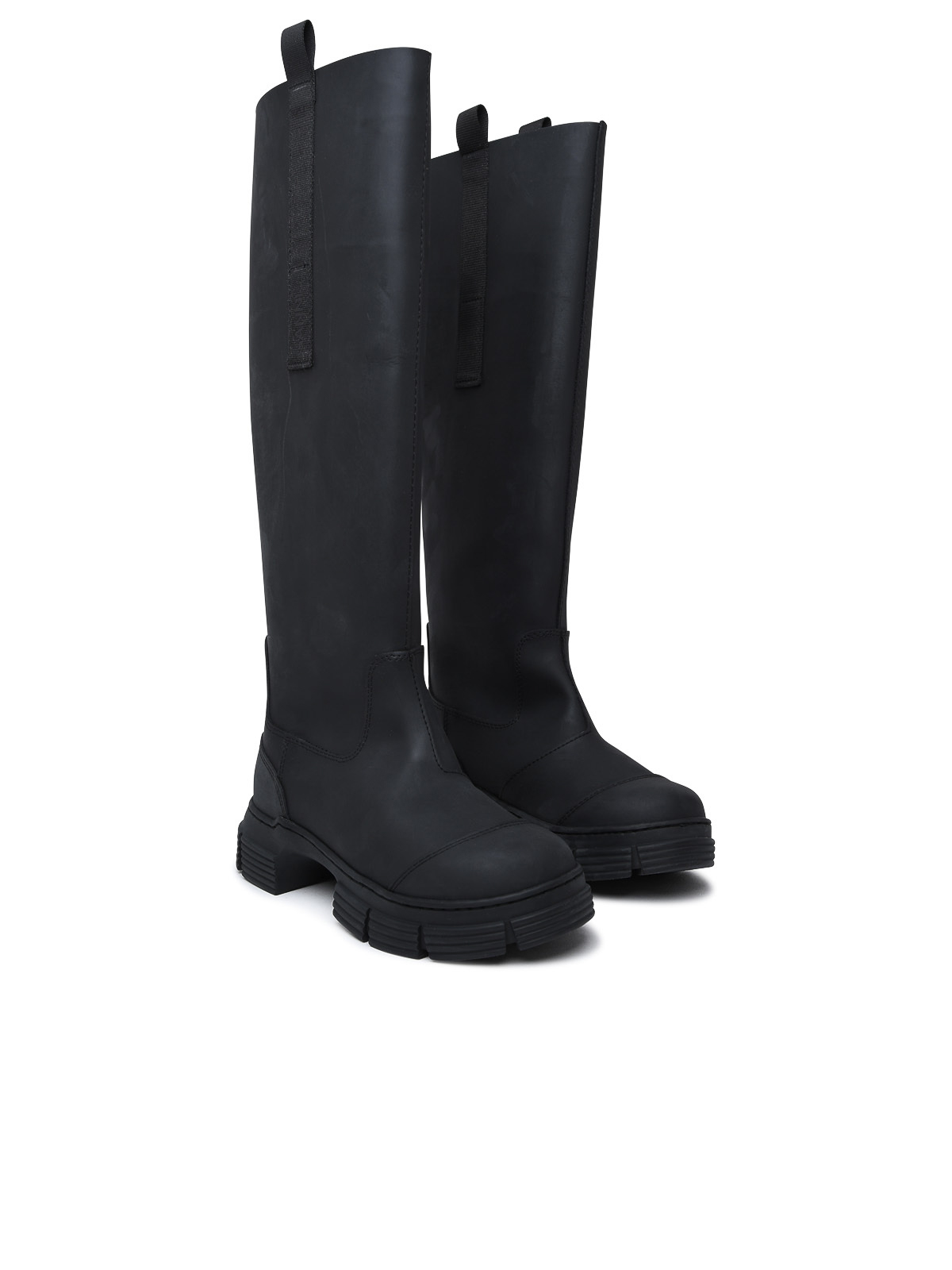 Boots Ganni - Black logo boot - S1913099 | Shop online THEBS [iKRIX]