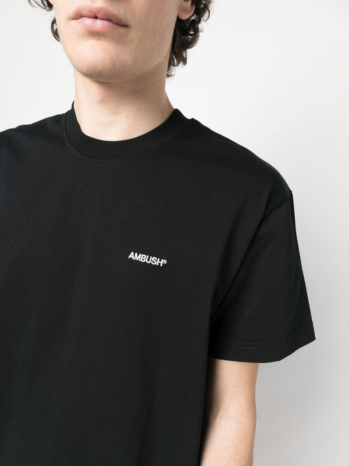Shop Ambush Chest Logo-print Detail T-shirt In Black