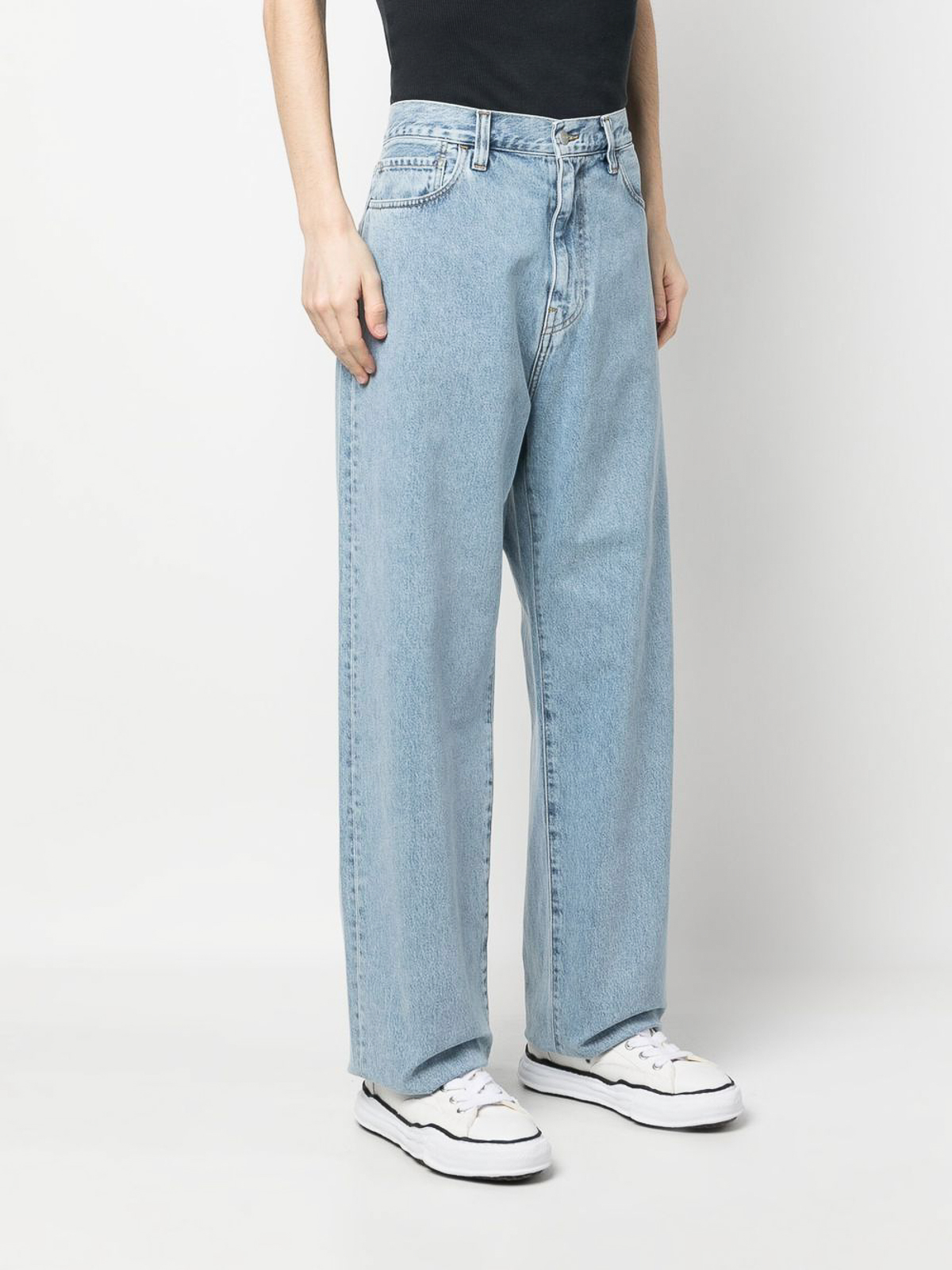 Shop Carhartt Wide-leg Jeans In Blue