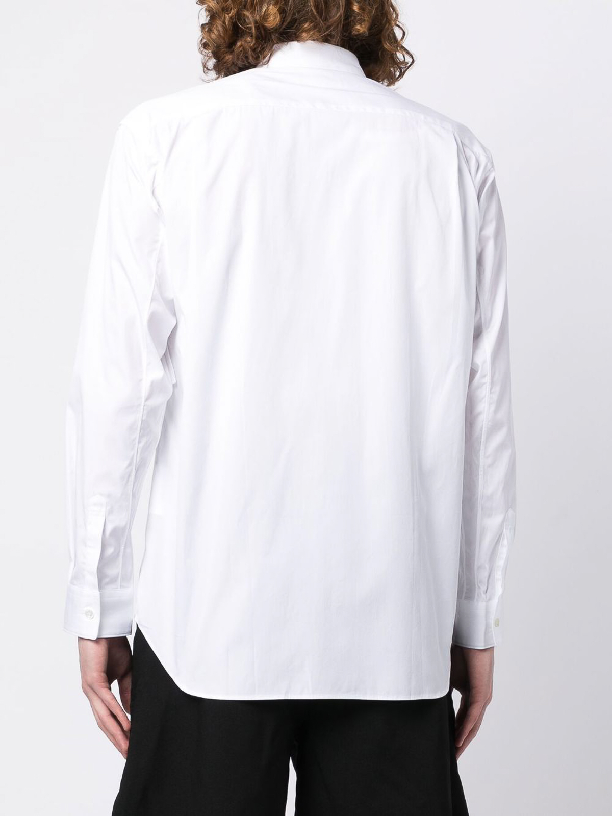Comme Des Garcons Ruffle-detail longsleeved shirt - White