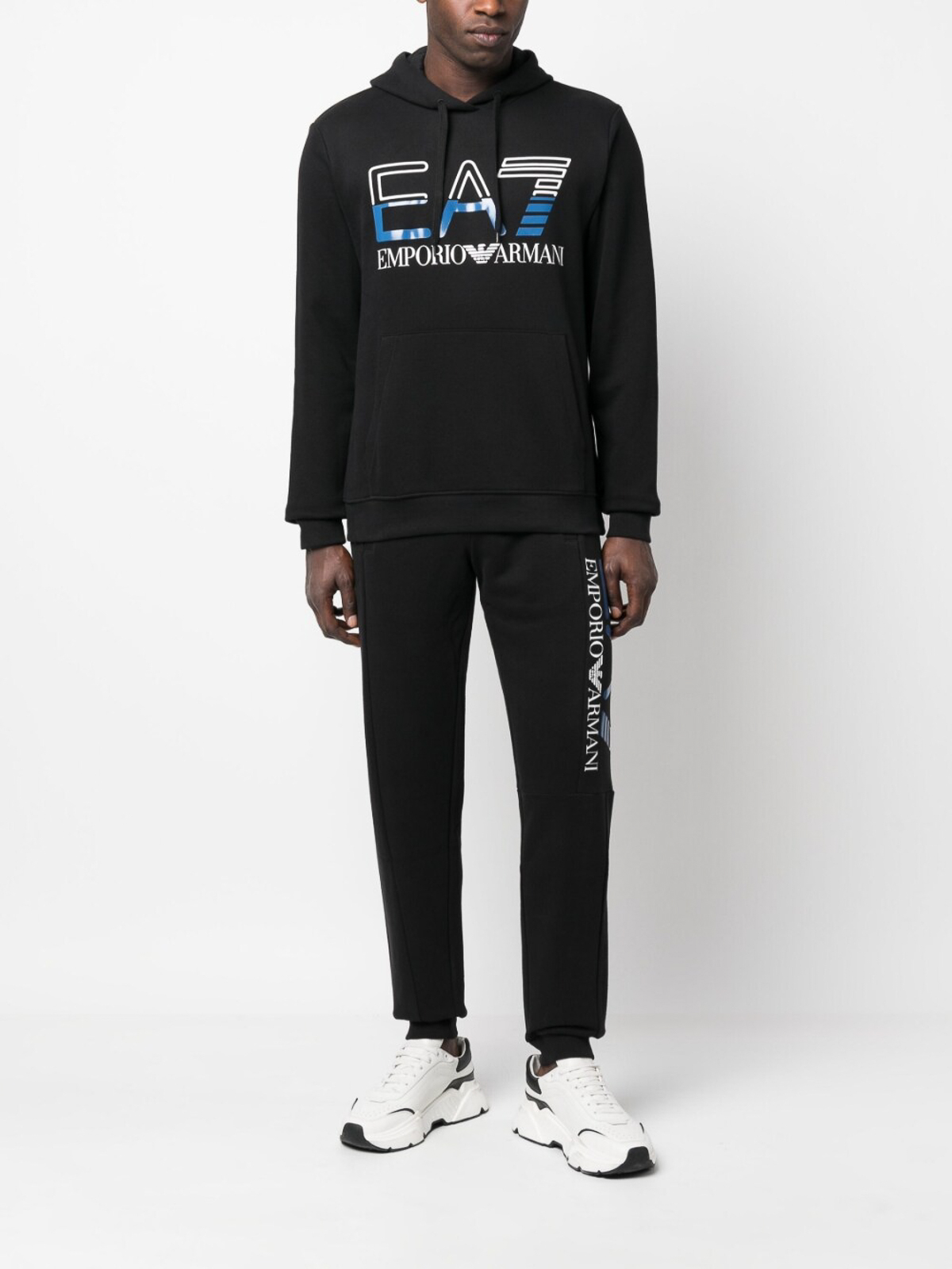 Sweatshirts & Sweaters EA7 Emporio - Logo-print hoodie - 3RPM13PJLSZ1200