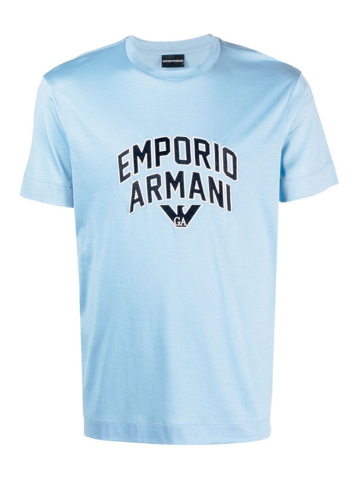 Emporio Armani Logo-print lyocell-cotton t-shirt|3R1TBF1JUVZ0708