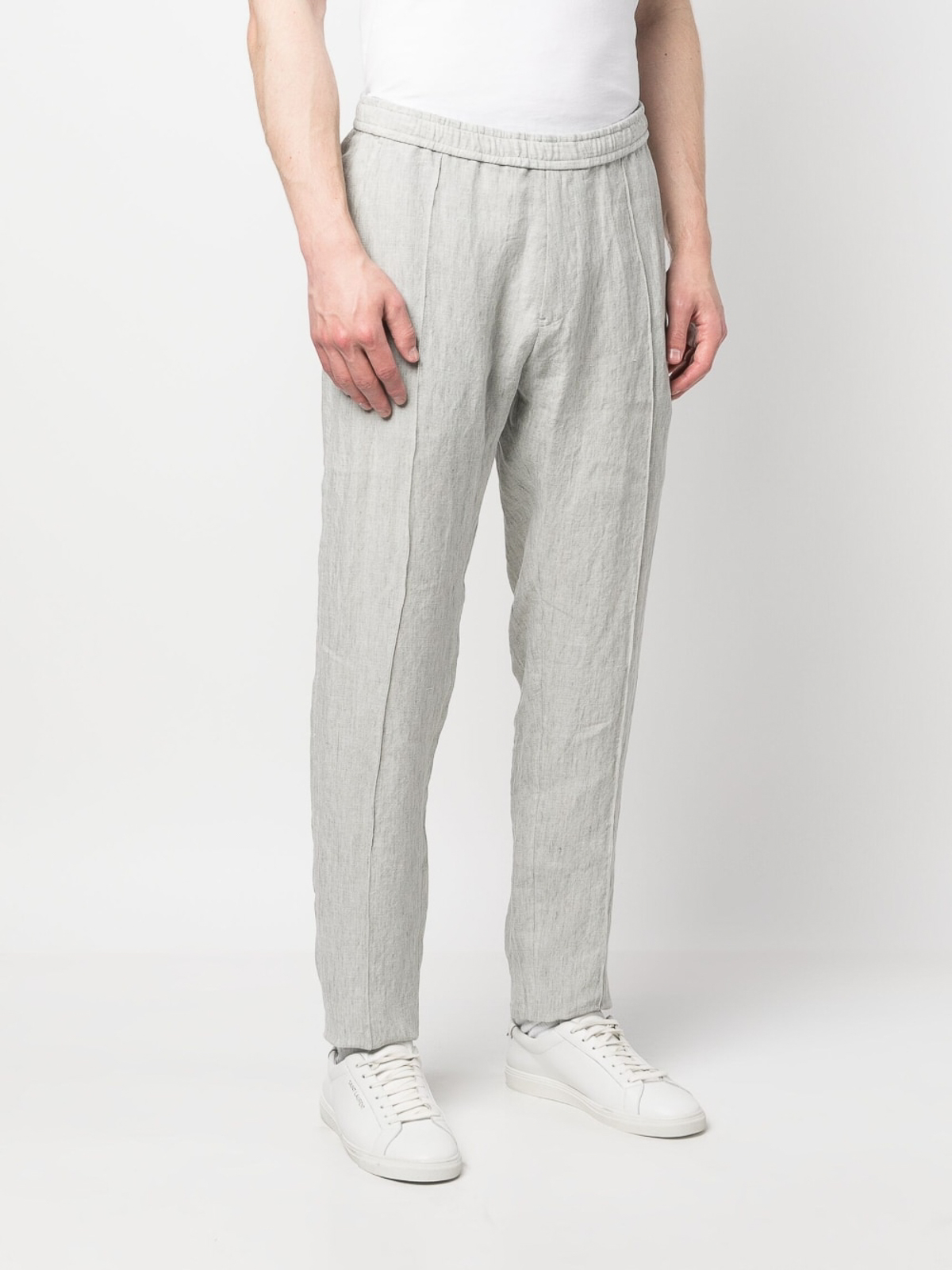 Pantaloni casual Emporio Armani Pantaloni a gamba dritta in lino D41P59D1448606