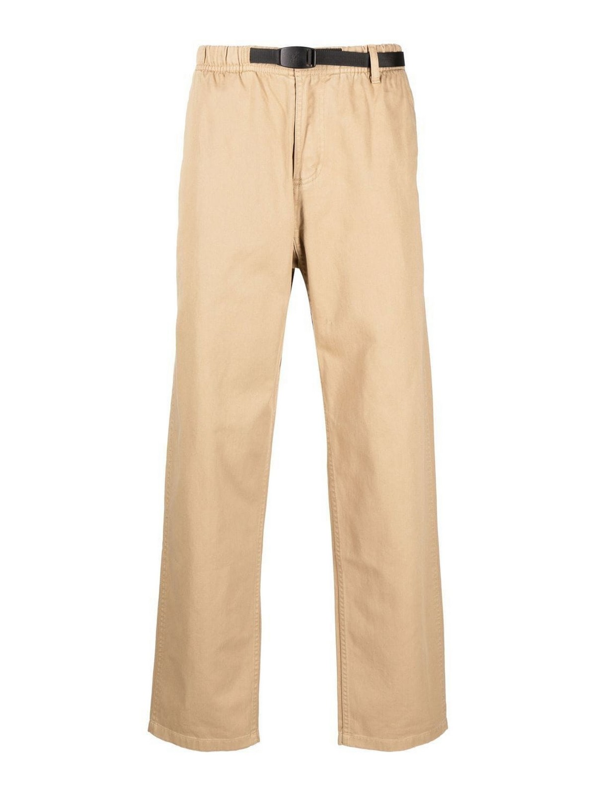 Gramicci Belted-waist Straight-leg Trousers In Beige