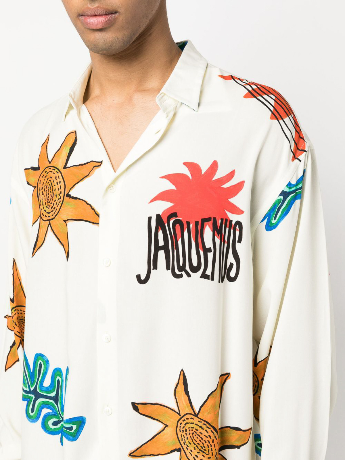 Jacquemus Graphic-print shirt - White - Men | 215SH0021002