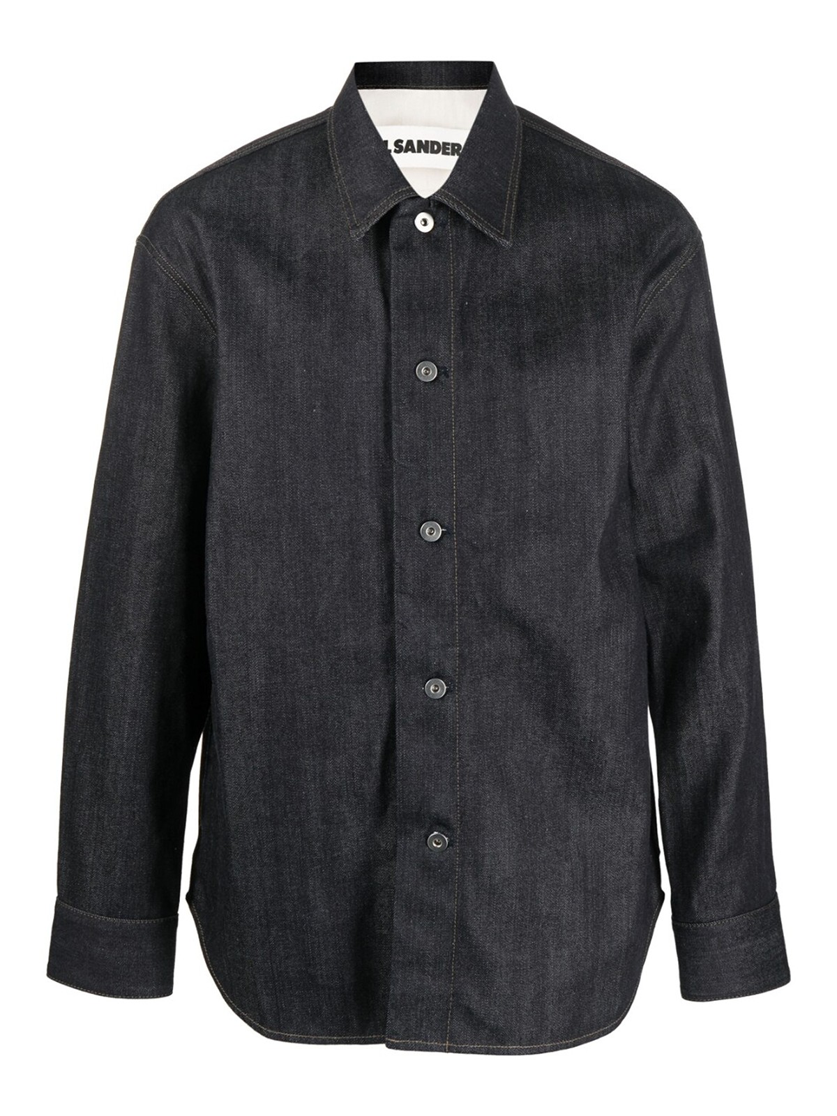 Shop Jil Sander Denim Cotton Shirt In Azul