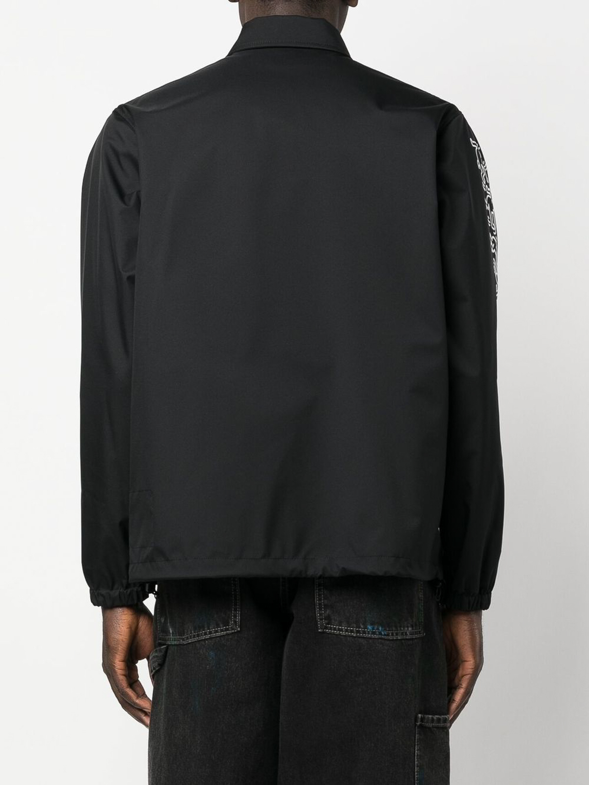 Shop Junya Watanabe Keith Haring-print Shirt Jacket In Black