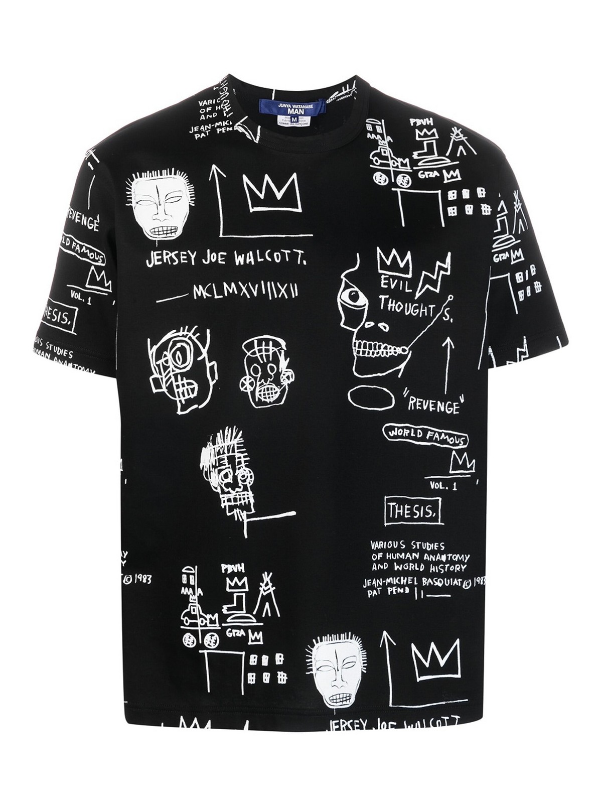 Junya Watanabe Graphic-print cotton t-shirt - Black|T0260511