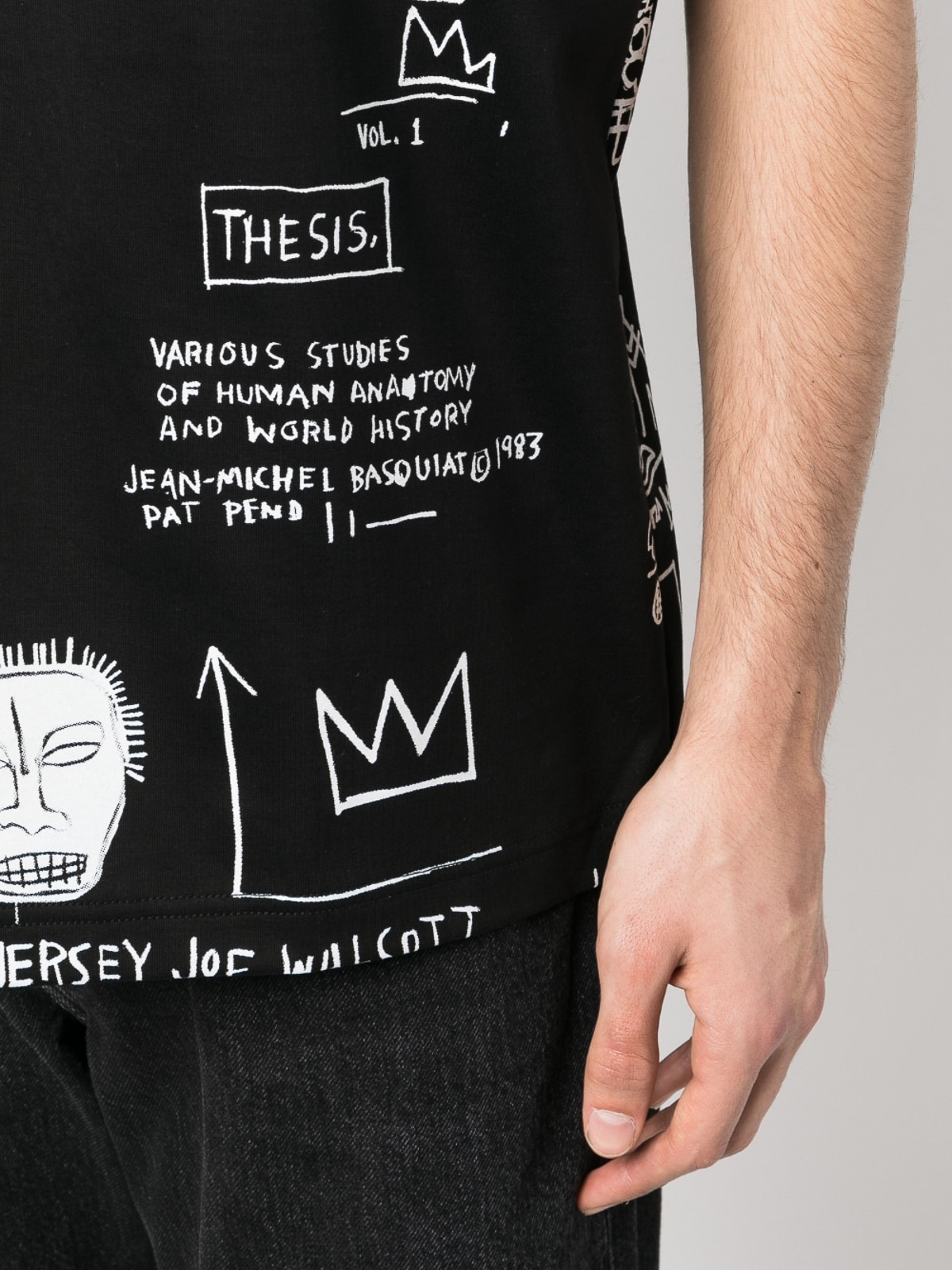 Junya Watanabe Graphic-print cotton t-shirt - Black | T0260511