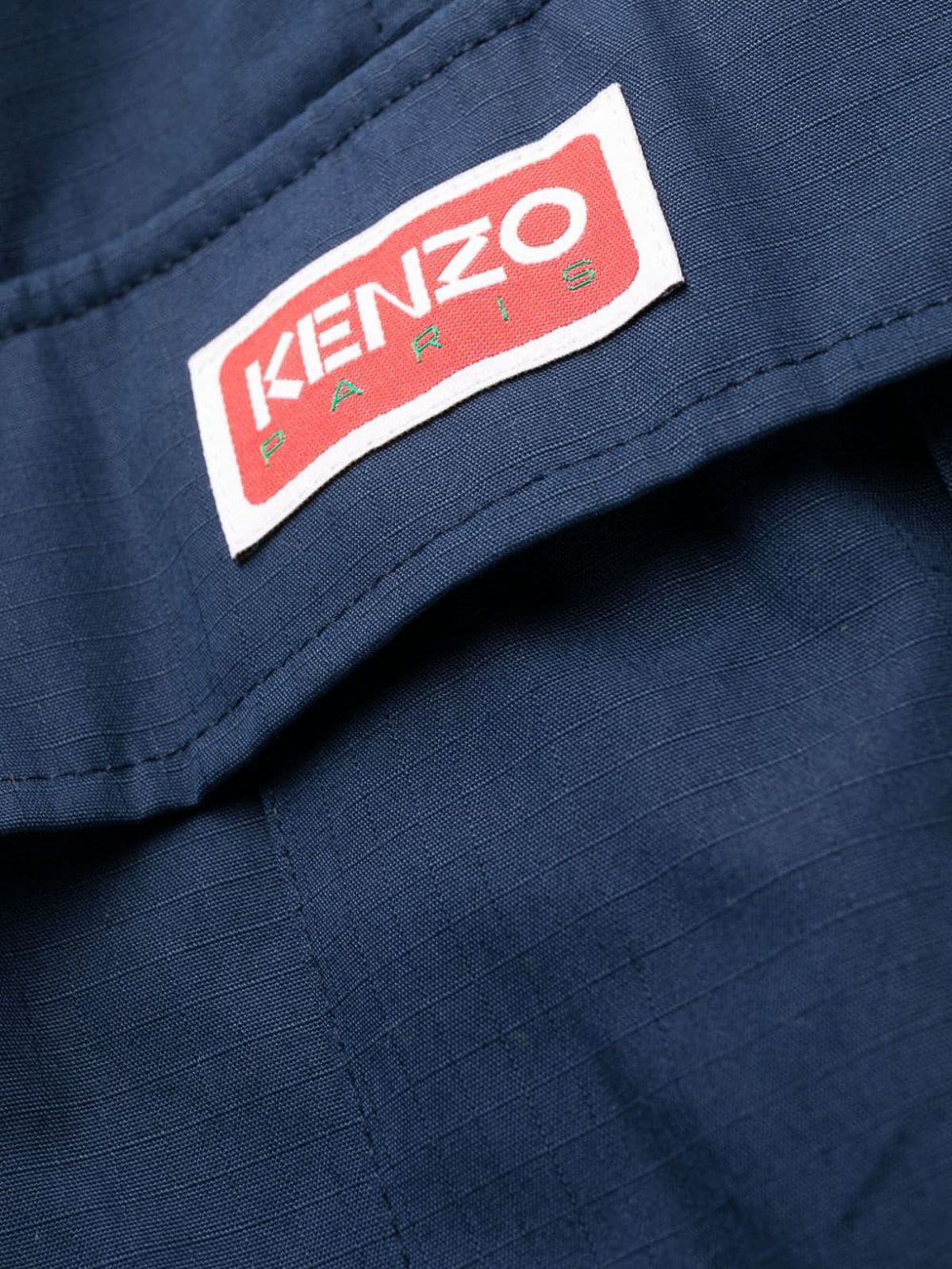 Shop Kenzo Pantalón Casual - Azul In Blue