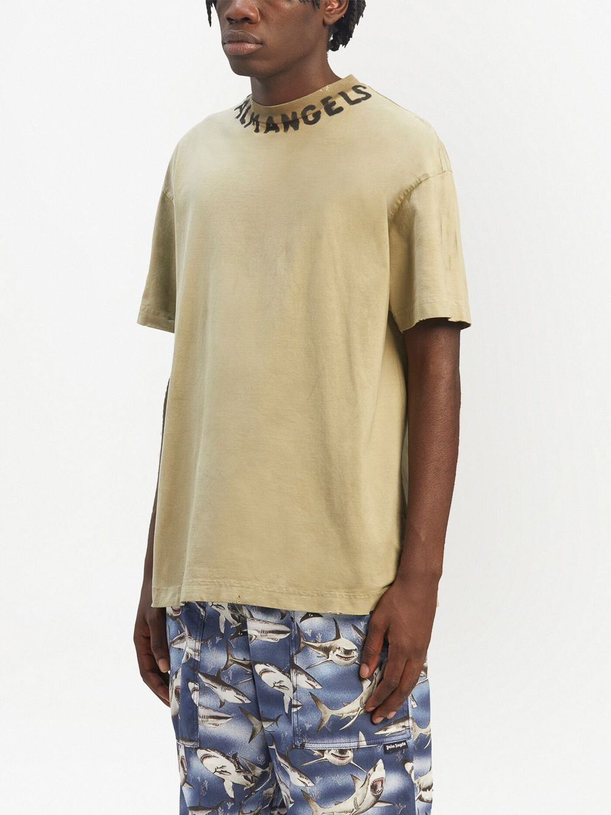 Palm Angels Tシャツ - 緑 - グリーン|PMAA072S23JER0115610