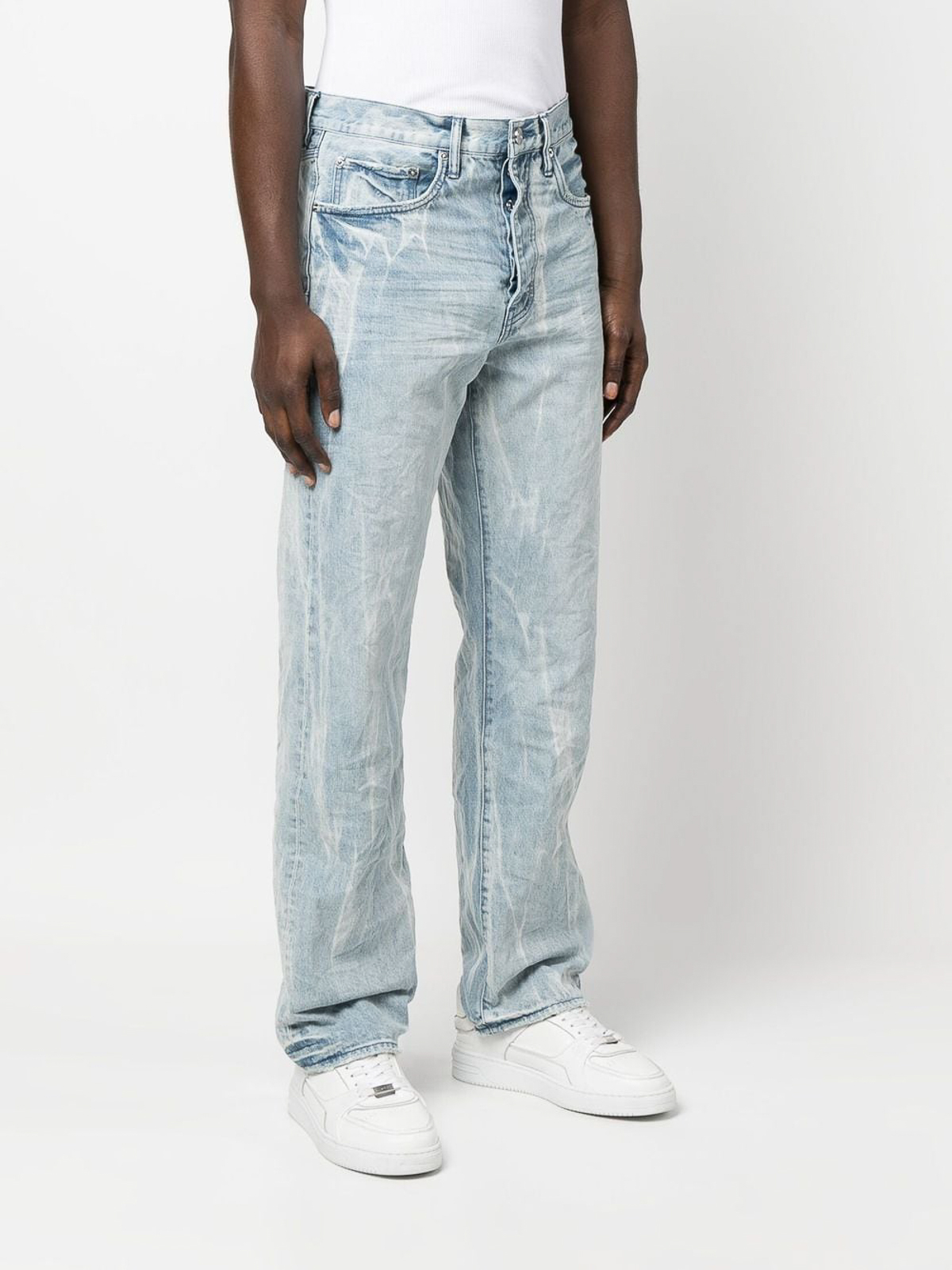 Straight leg jeans Purple Brand - Acid-washed relaxed-fit jeans