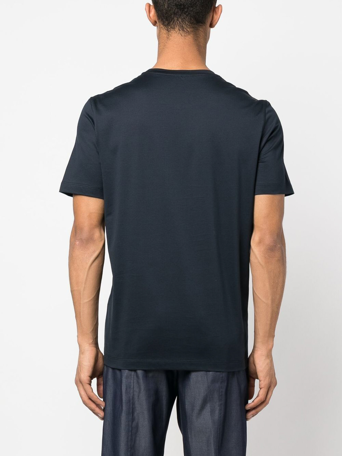 Ferragamo Gancini-print t-shirt - Blue - Men | 121655758938022