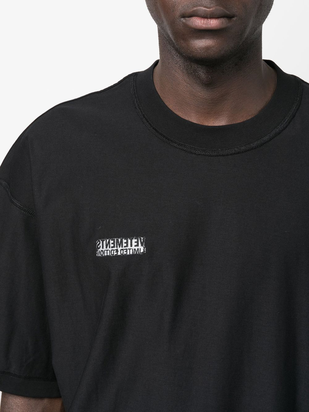 Balenciaga Inside Out T-shirt In Black