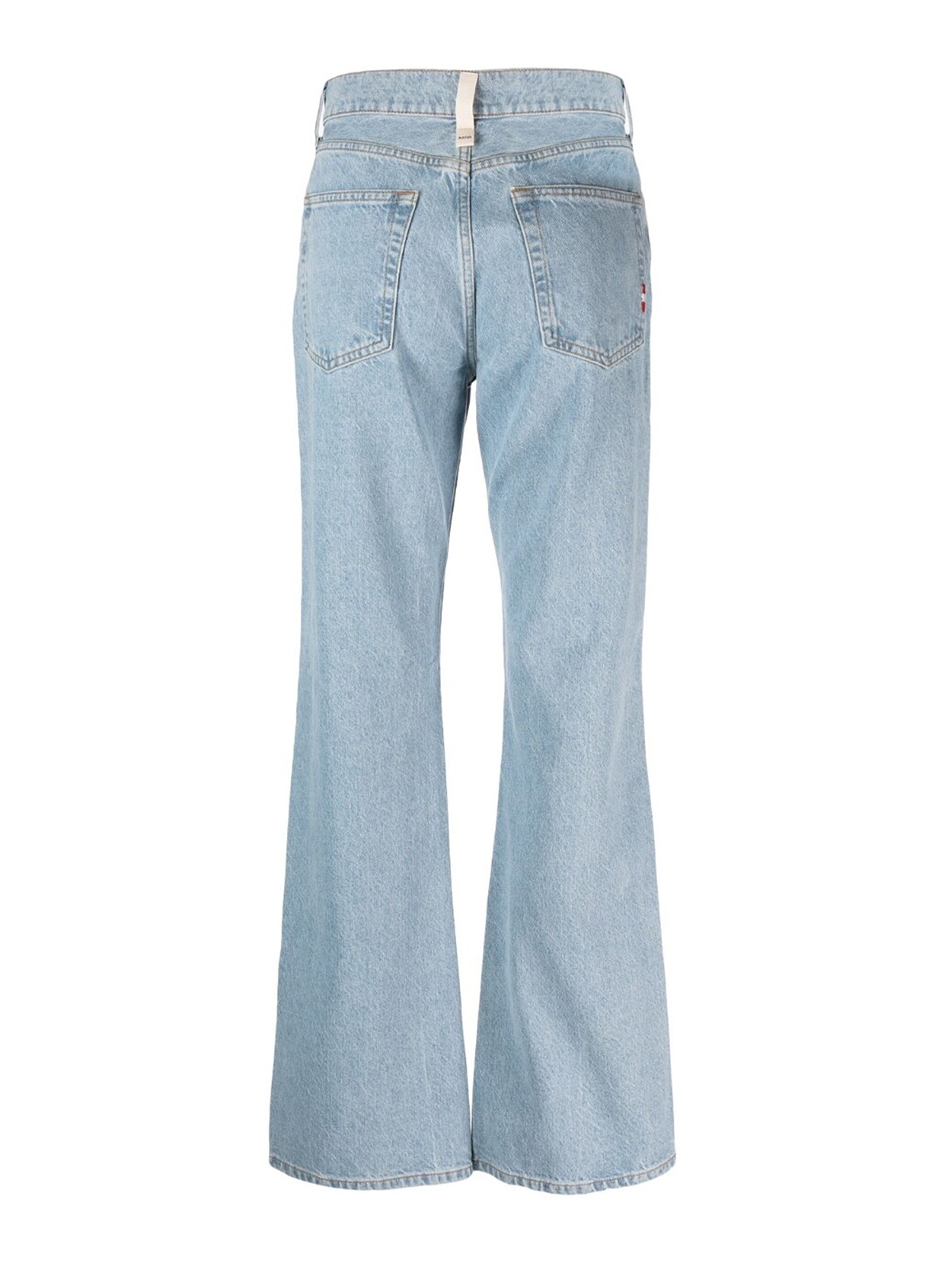 Shop Amish High-rise Flared Jeans In Light Blue